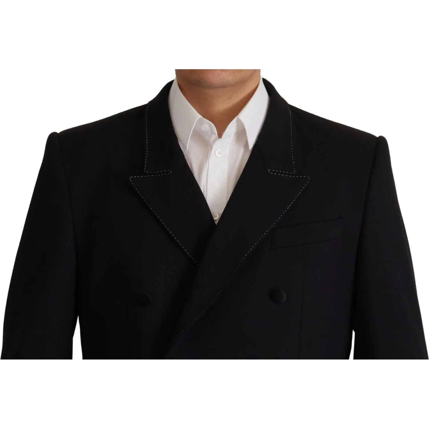 Dolce & Gabbana Elegant Double Breasted Wool Blazer