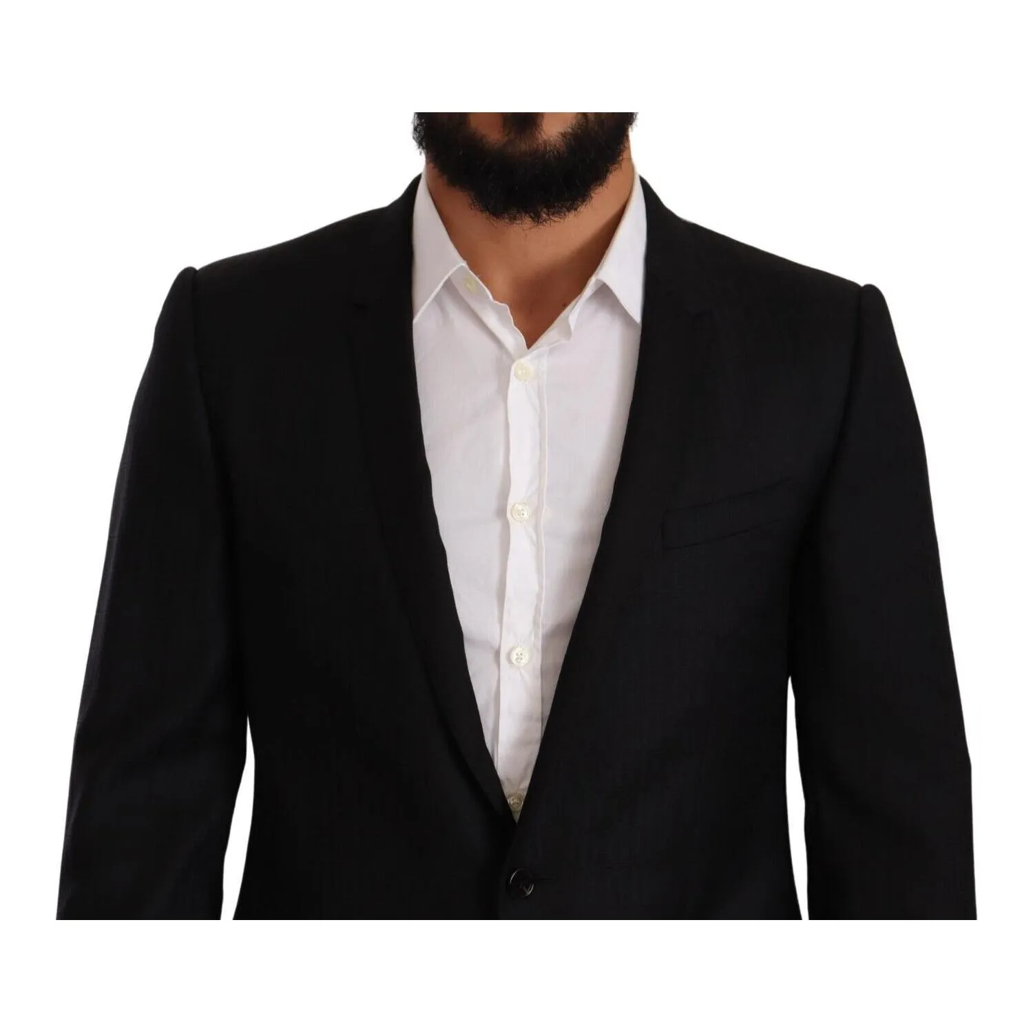 Dolce & Gabbana Exclusive Black Virgin Wool Blazer