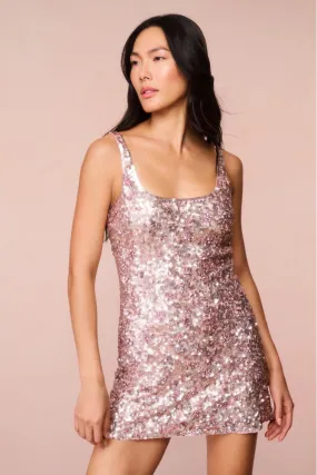 Dorrina Sequined Mini Dress