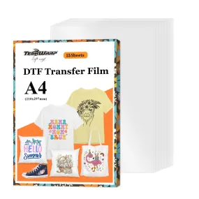 DTF Transfer Film Sheet - Single Sided Matte Finish