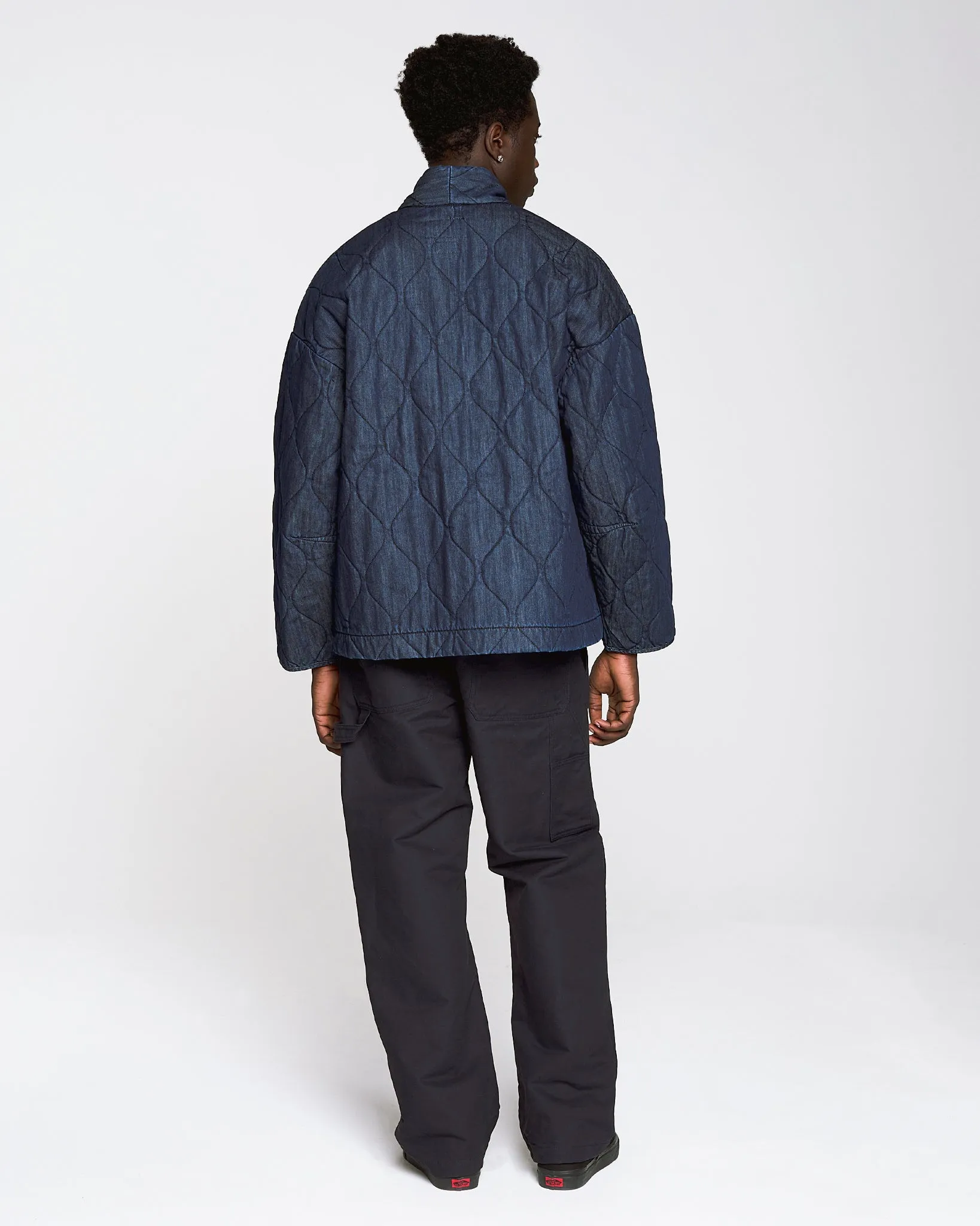 Edo Jacket Quilted Denim Indigo