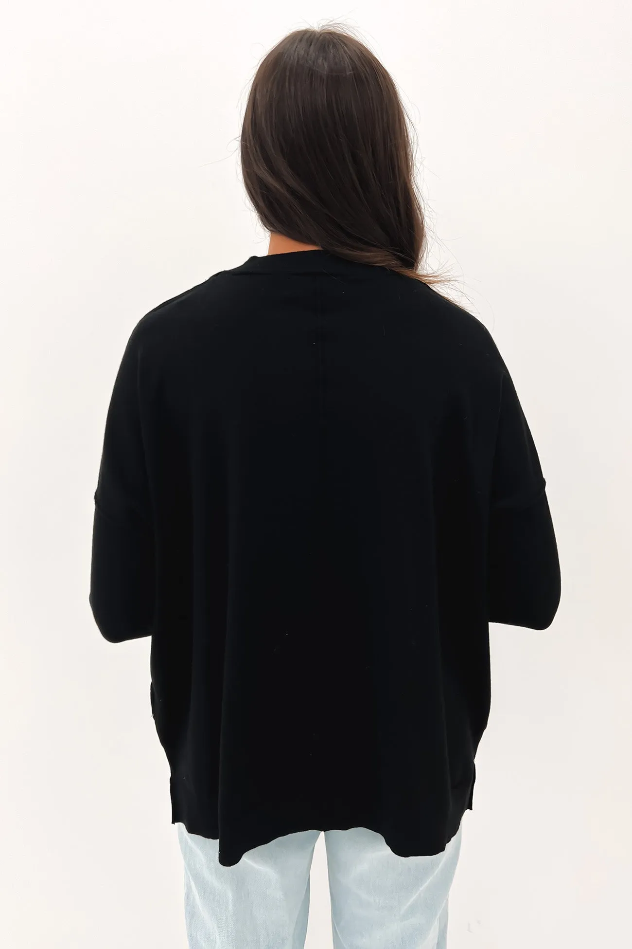 Edward Knit Jumper Black