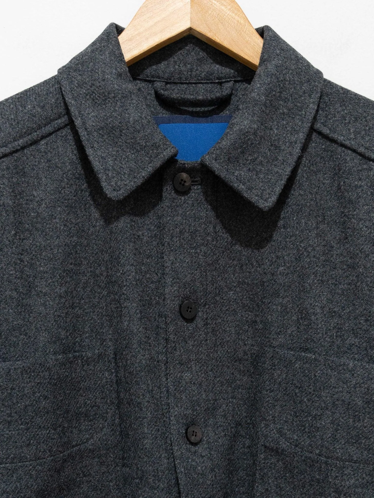 English Wool Shirting Jacket - Gray