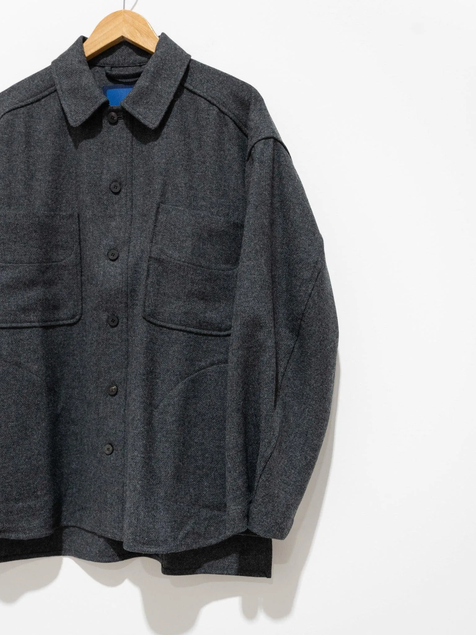 English Wool Shirting Jacket - Gray