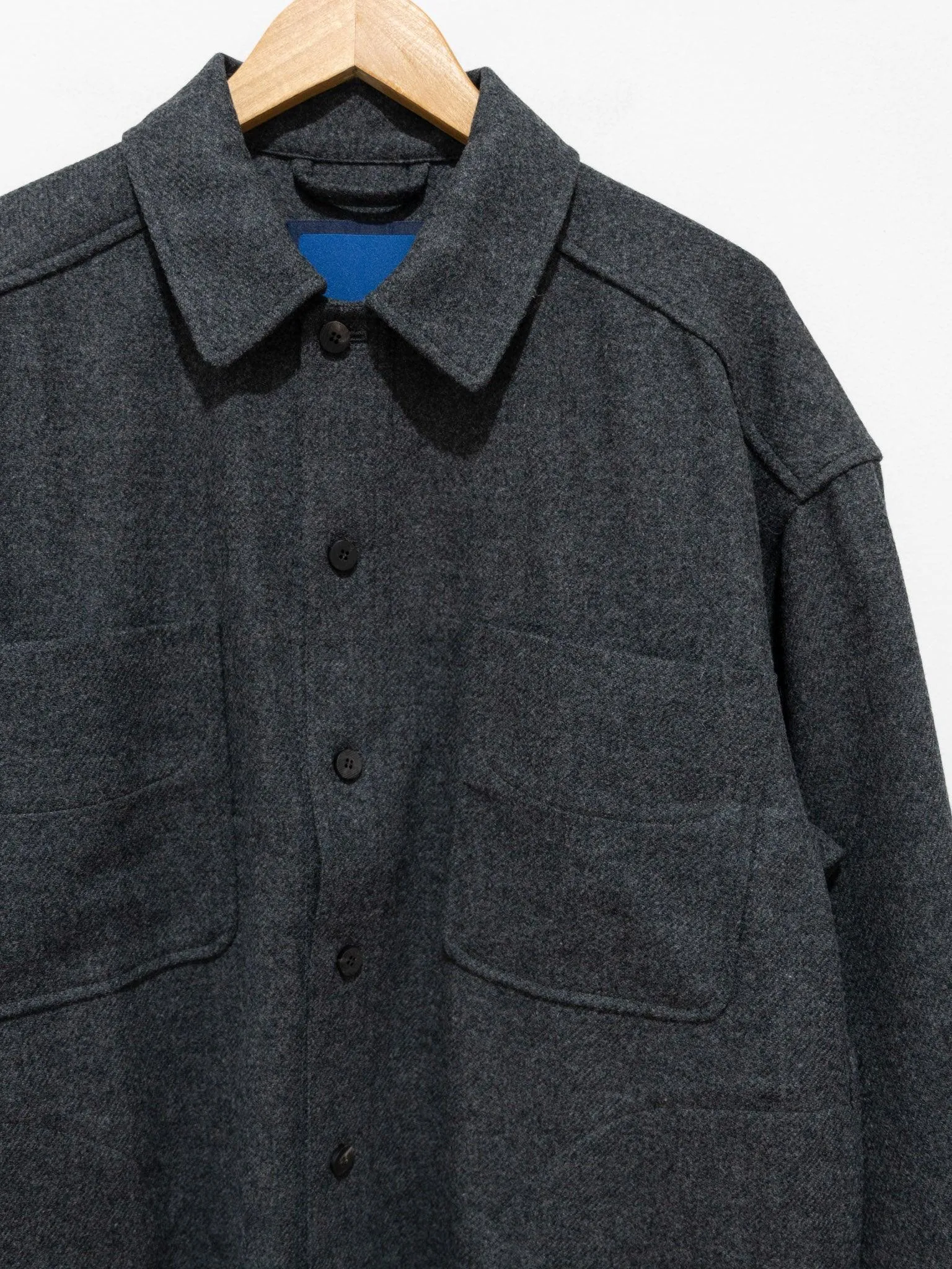 English Wool Shirting Jacket - Gray