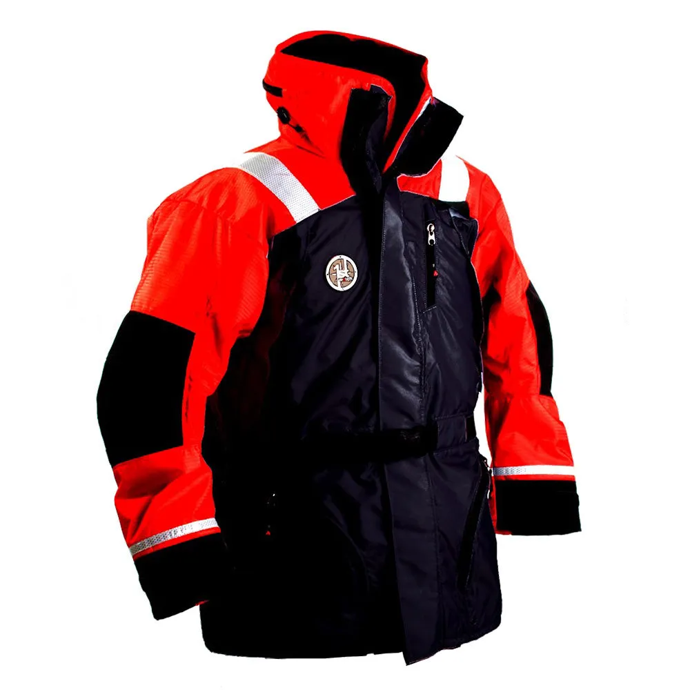 First Watch AC-1100 Flotation Coat - Hi-Vis Orange/Black - Medium [AC-1100-OB-M]