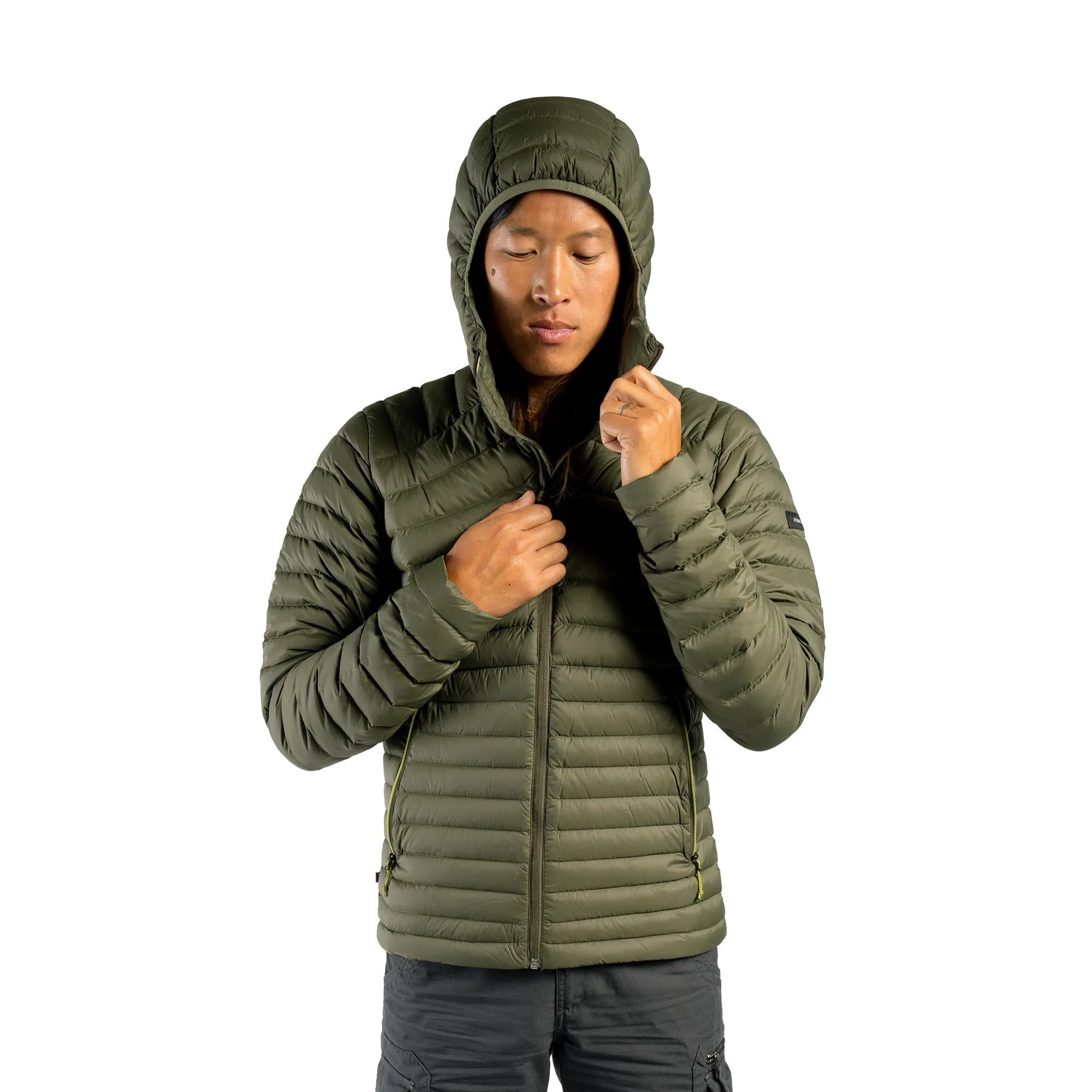 Forclaz Men's MT100 Hooded Down Puffer Jacket