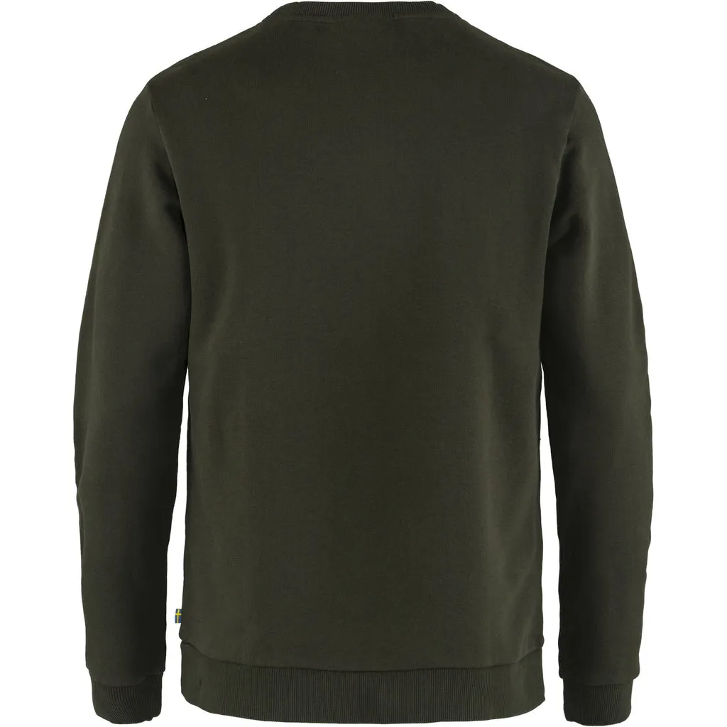 FR Fjällräven Logo Sweater Men Deep Forest