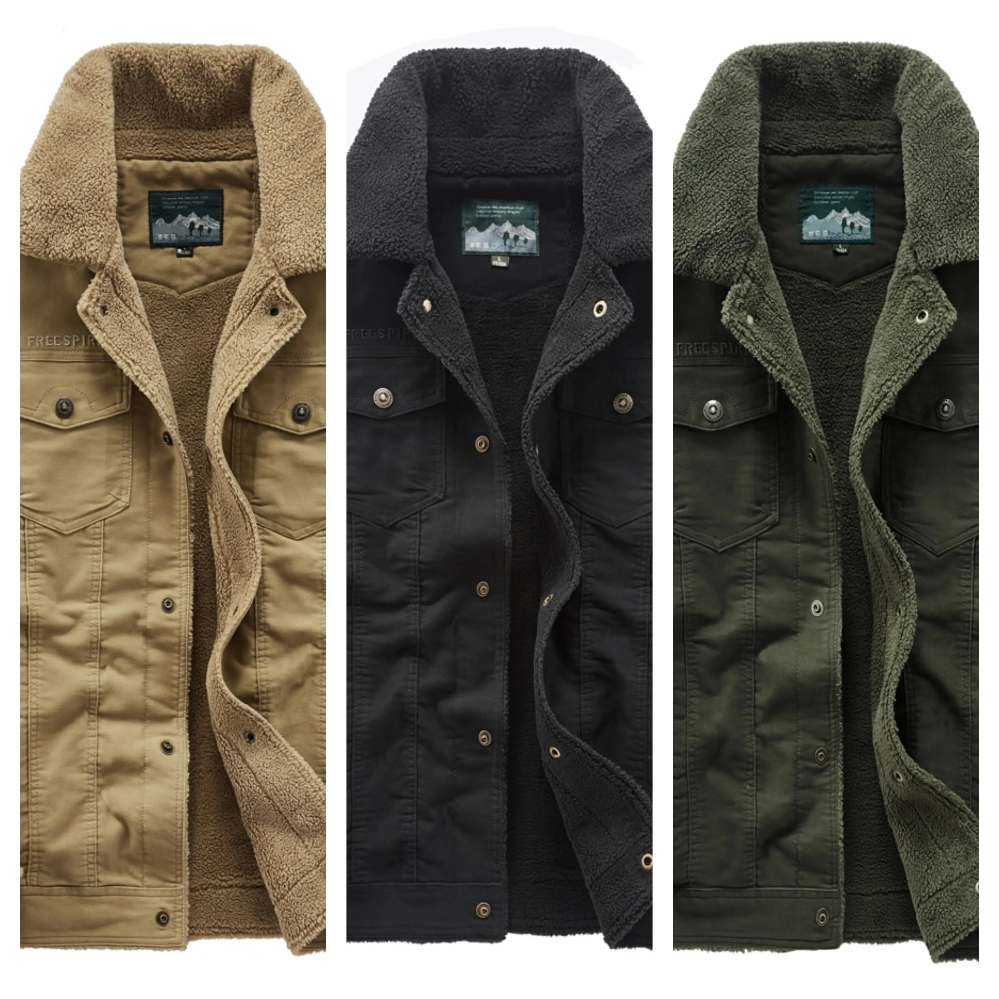 Funki Buys | Jackets | Men's Military Warm Winter Fleece Jacket