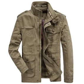 Funki Buys | Jackets | Men's Plus Size Military Cargo Jacket