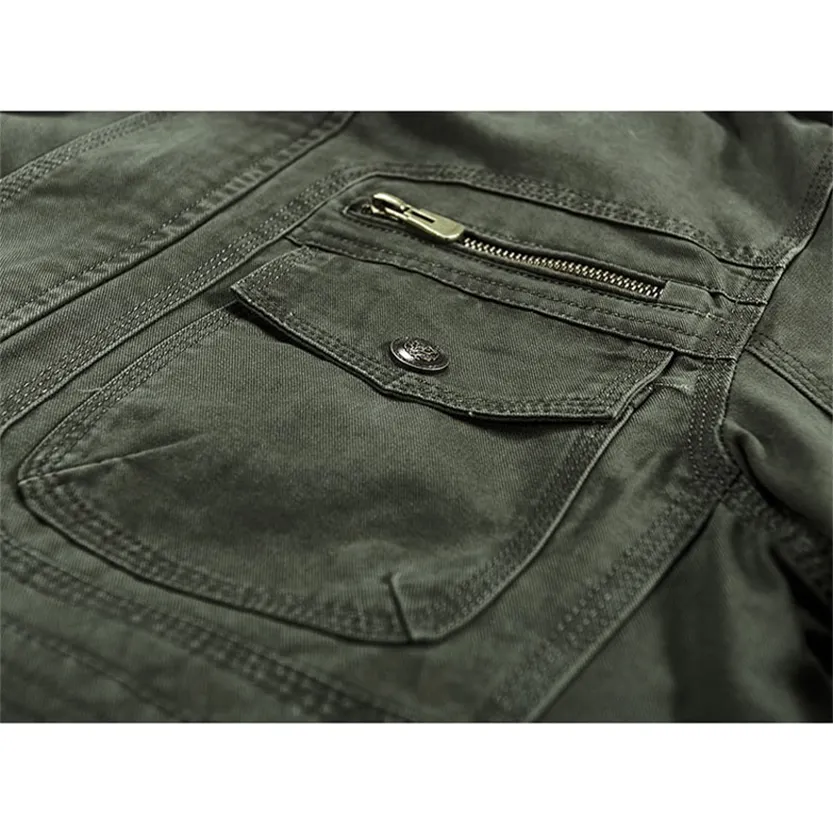 Funki Buys | Jackets | Men's Plus Size Military Cargo Jacket