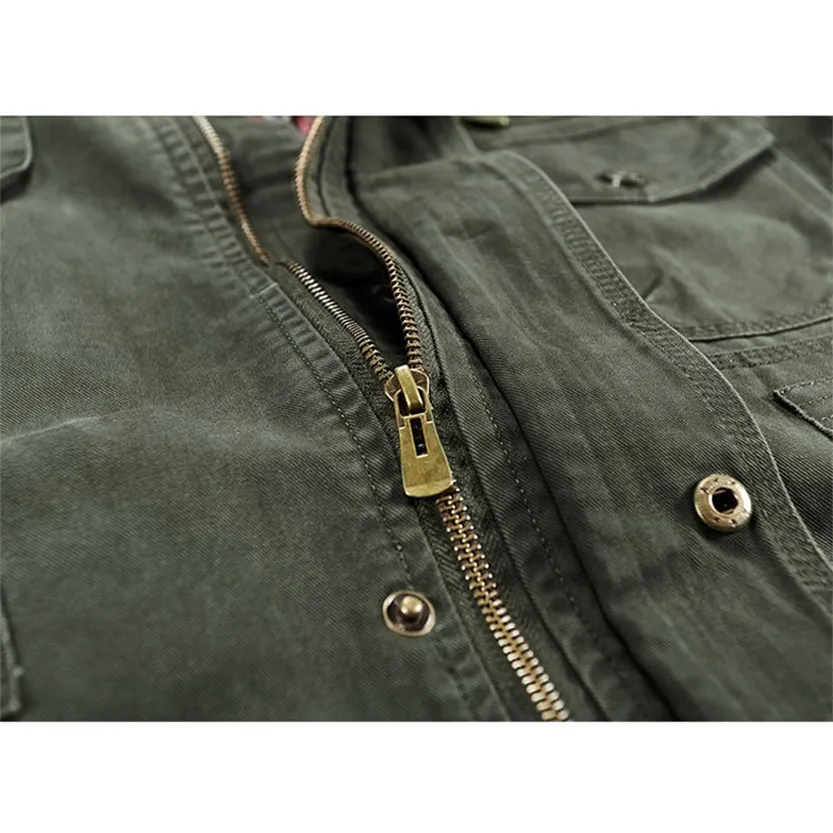 Funki Buys | Jackets | Men's Plus Size Military Cargo Jacket