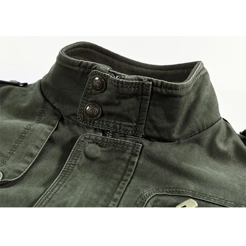 Funki Buys | Jackets | Men's Plus Size Military Cargo Jacket