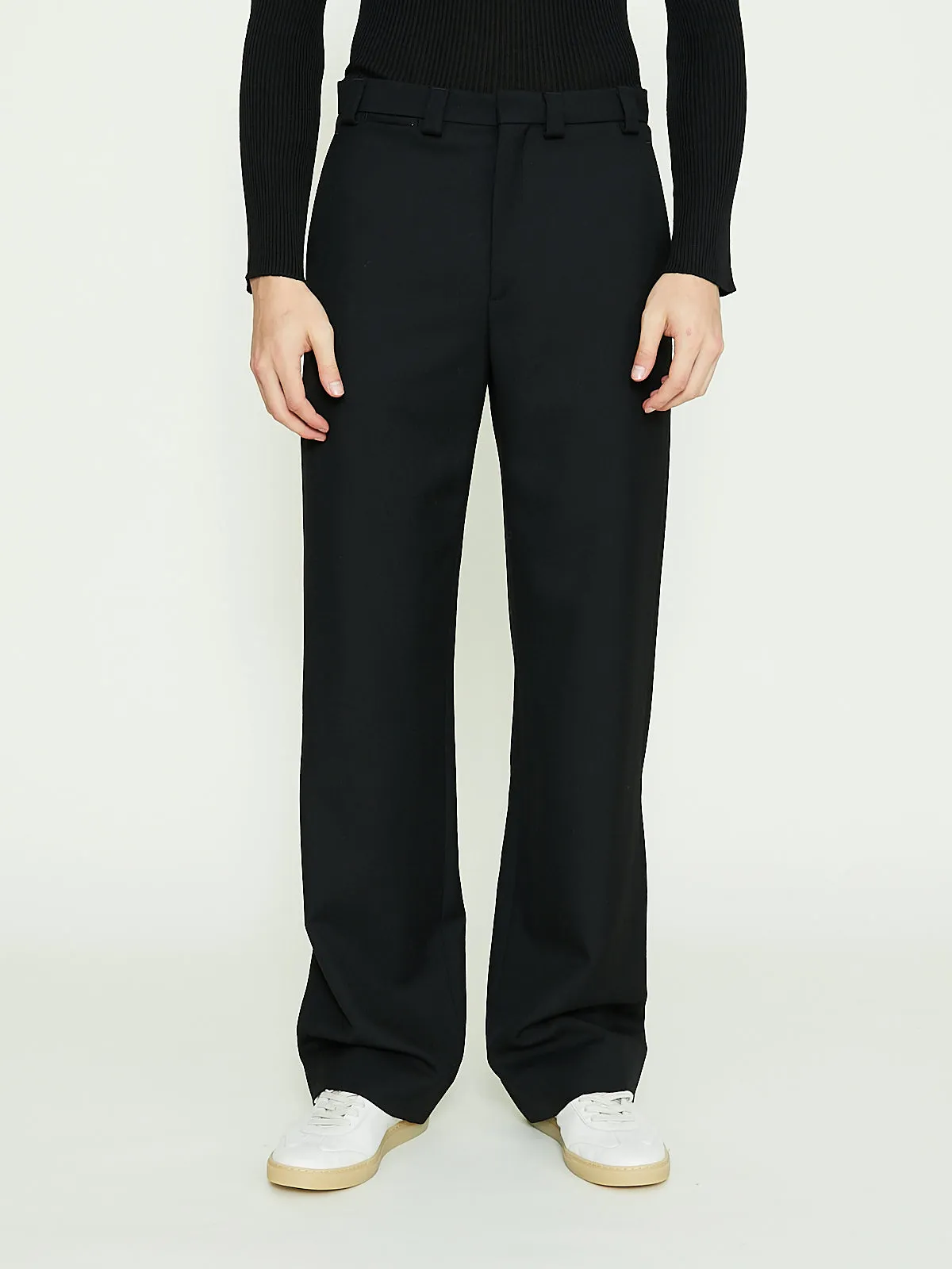 Gabardine Trousers in Black