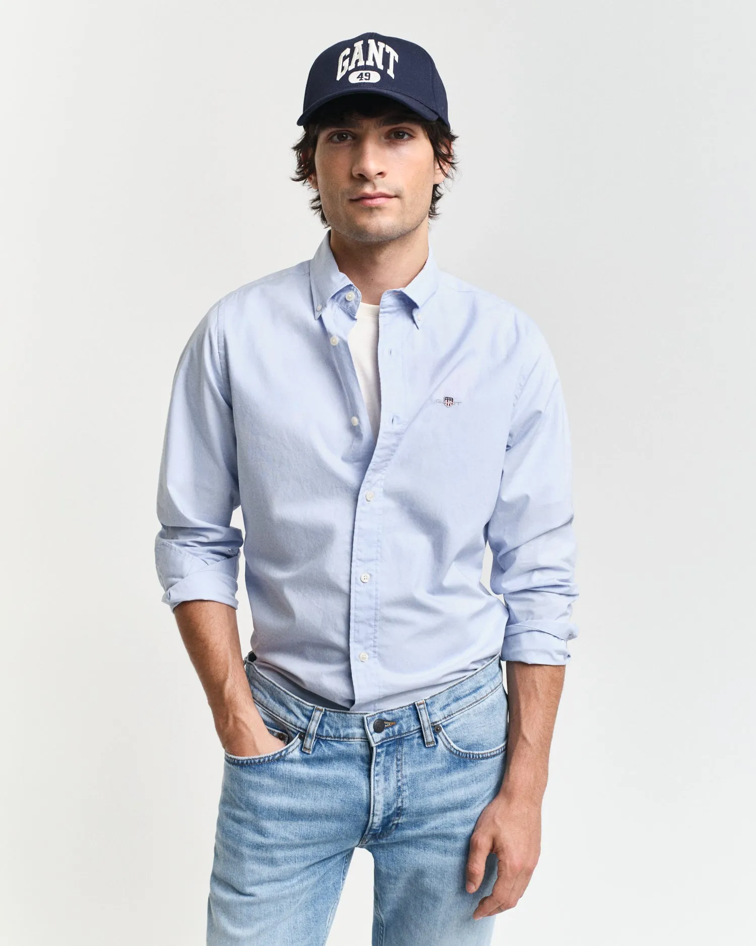 GANT Slim Poplin Long Sleeve Shirt