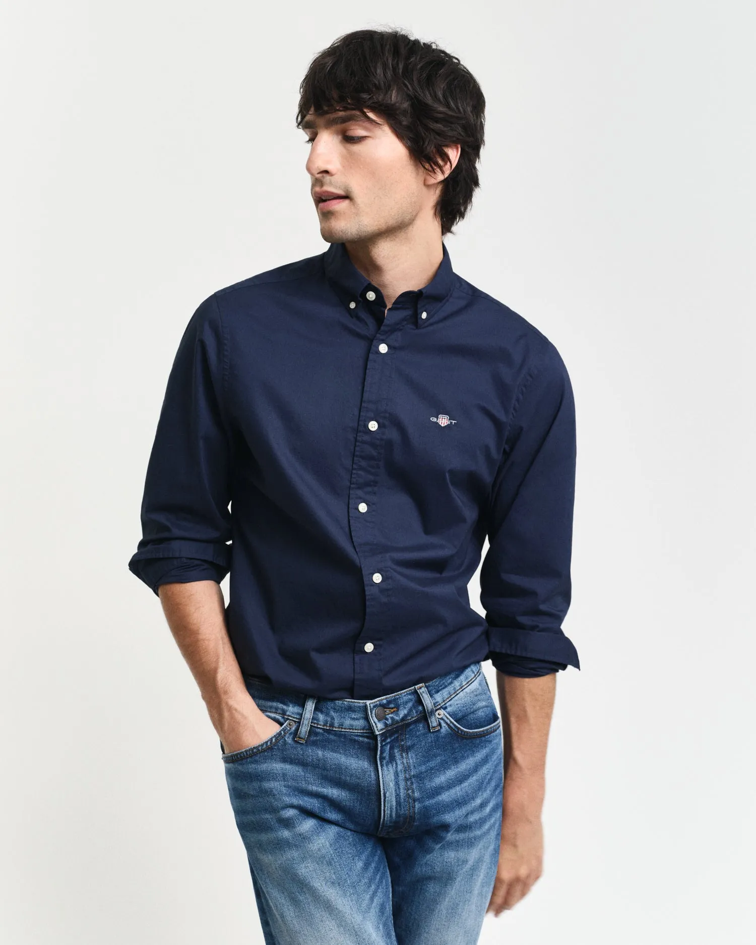 GANT Slim Poplin Long Sleeve Shirt