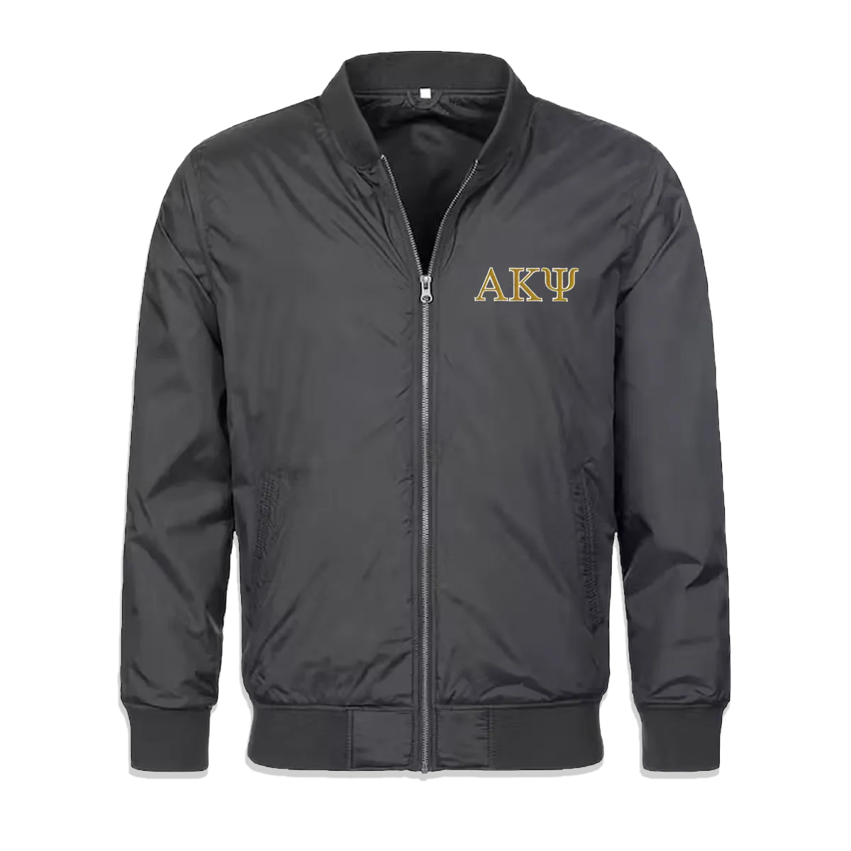 Greek Bomber Jacket, Embroidered Greek Letters - 395J - EMB