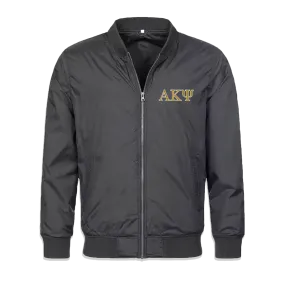 Greek Bomber Jacket, Embroidered Greek Letters - 395J - EMB