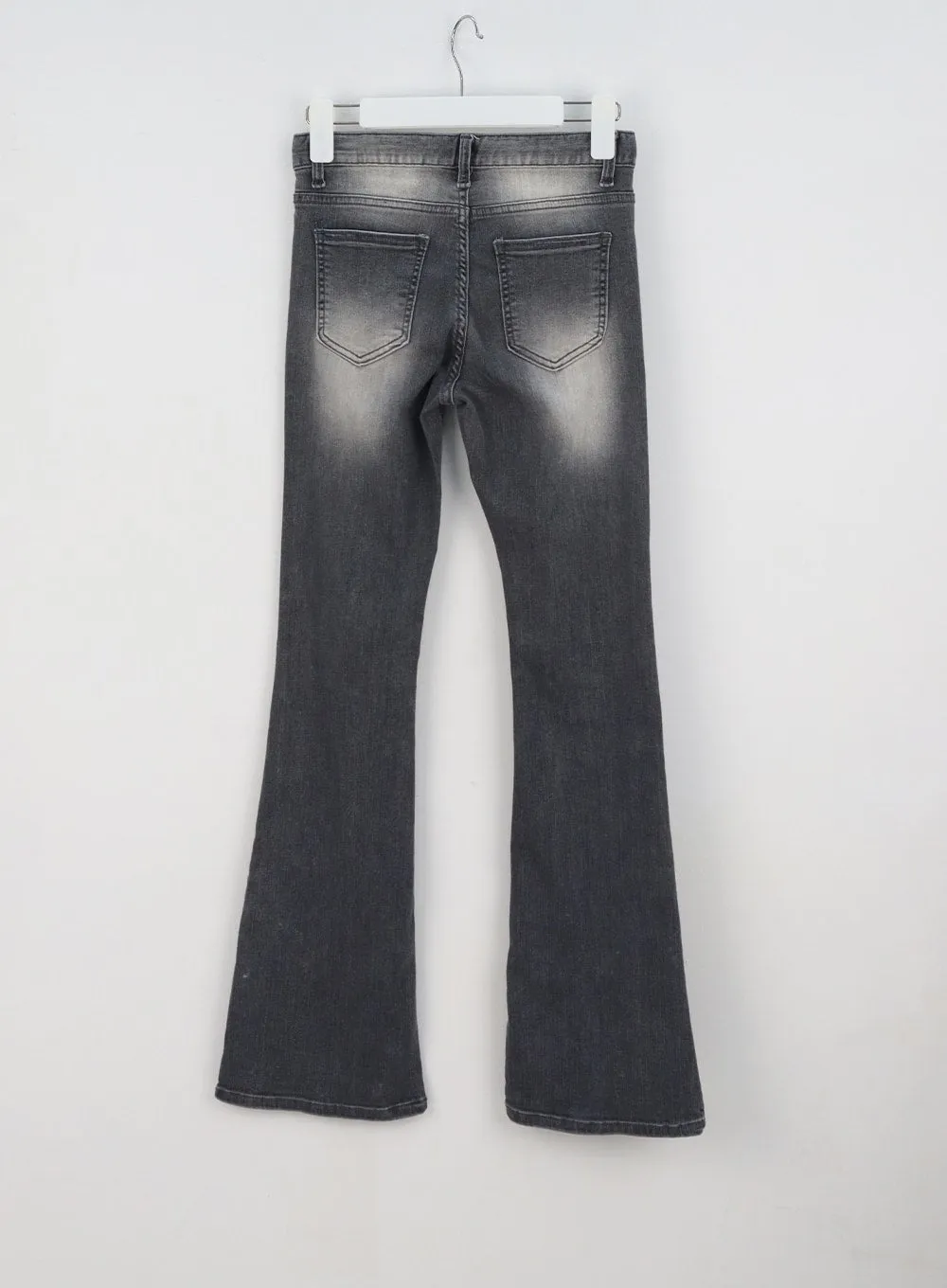 Grey Bootcut Jeans BY322