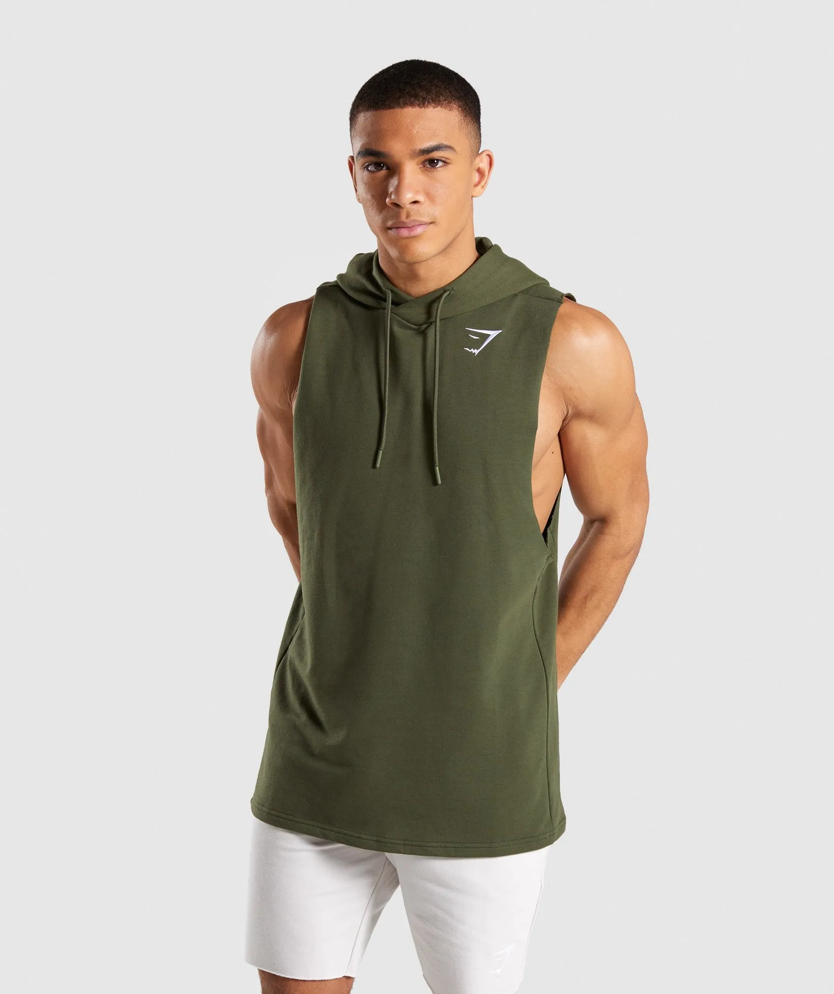 Gymshark Critical Drop Armhole Hoodie - Green