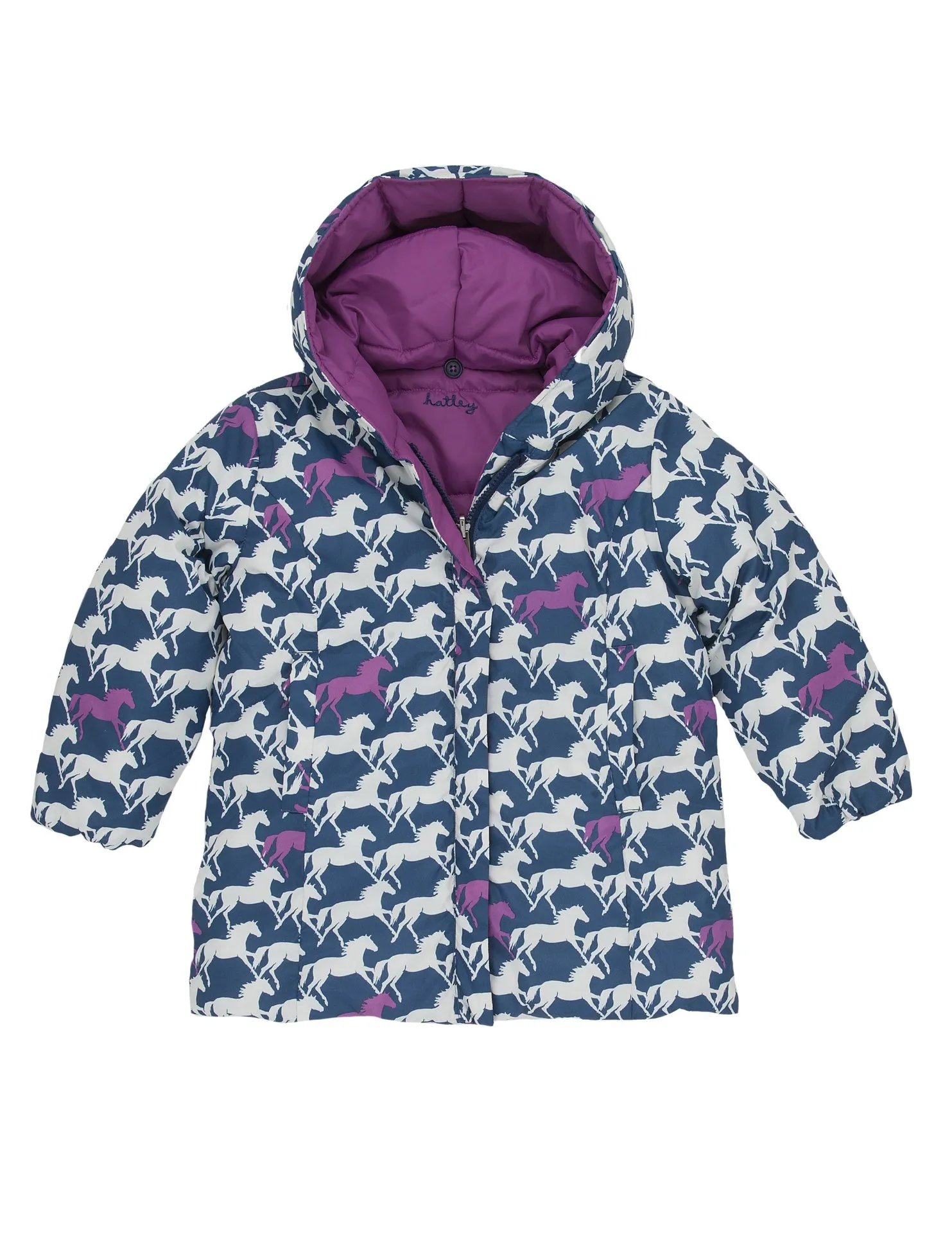 Hatley Reversible Winter Puffer - Show Horses