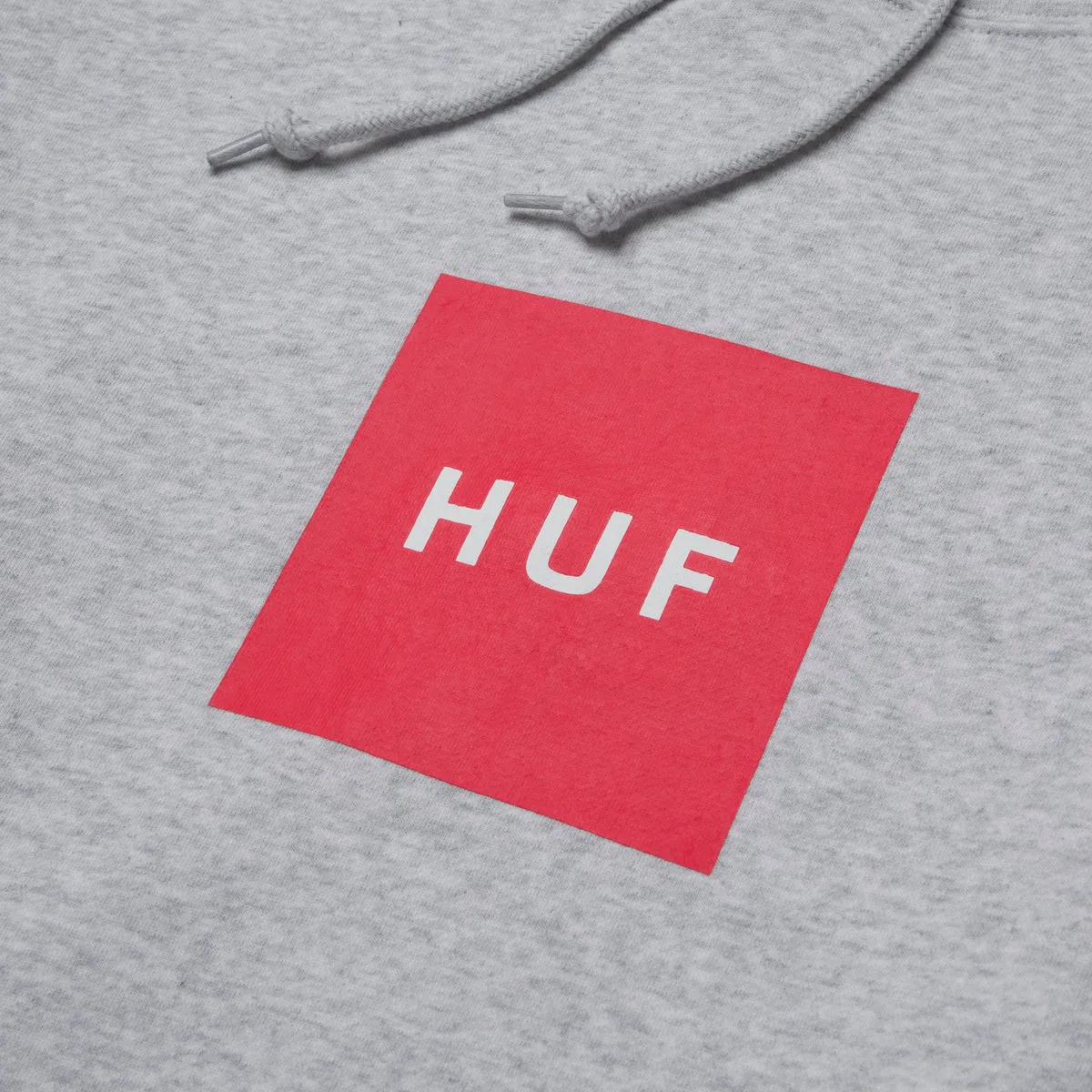 HUF - Essentials Box Logo Pull Over Hoodie - Athletic Heather