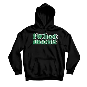 I Heart Hot Moms Phased Black Hoodie