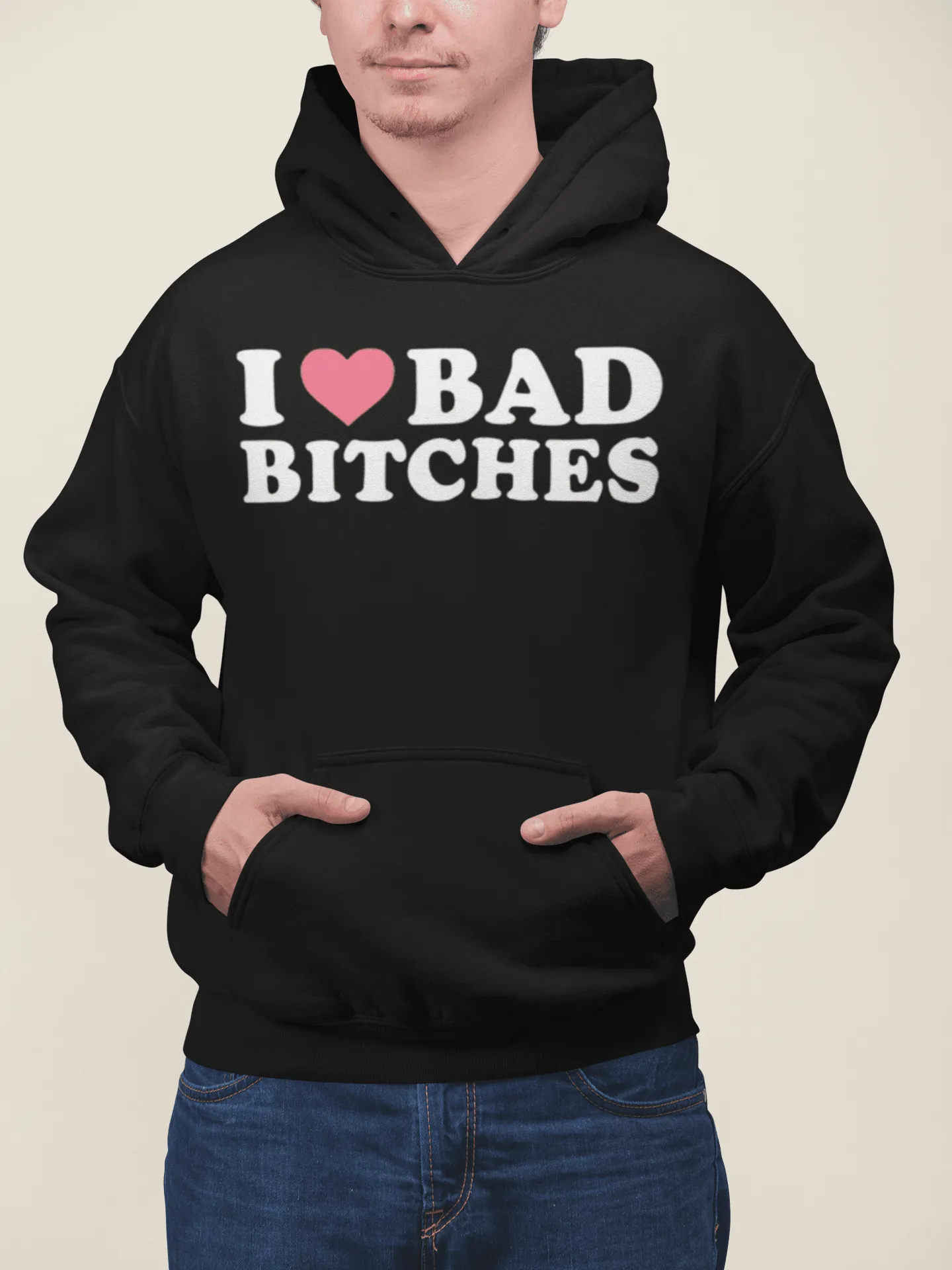 I Love Bad Bi**ches Midweight Ultra Soft Unisex Pullover