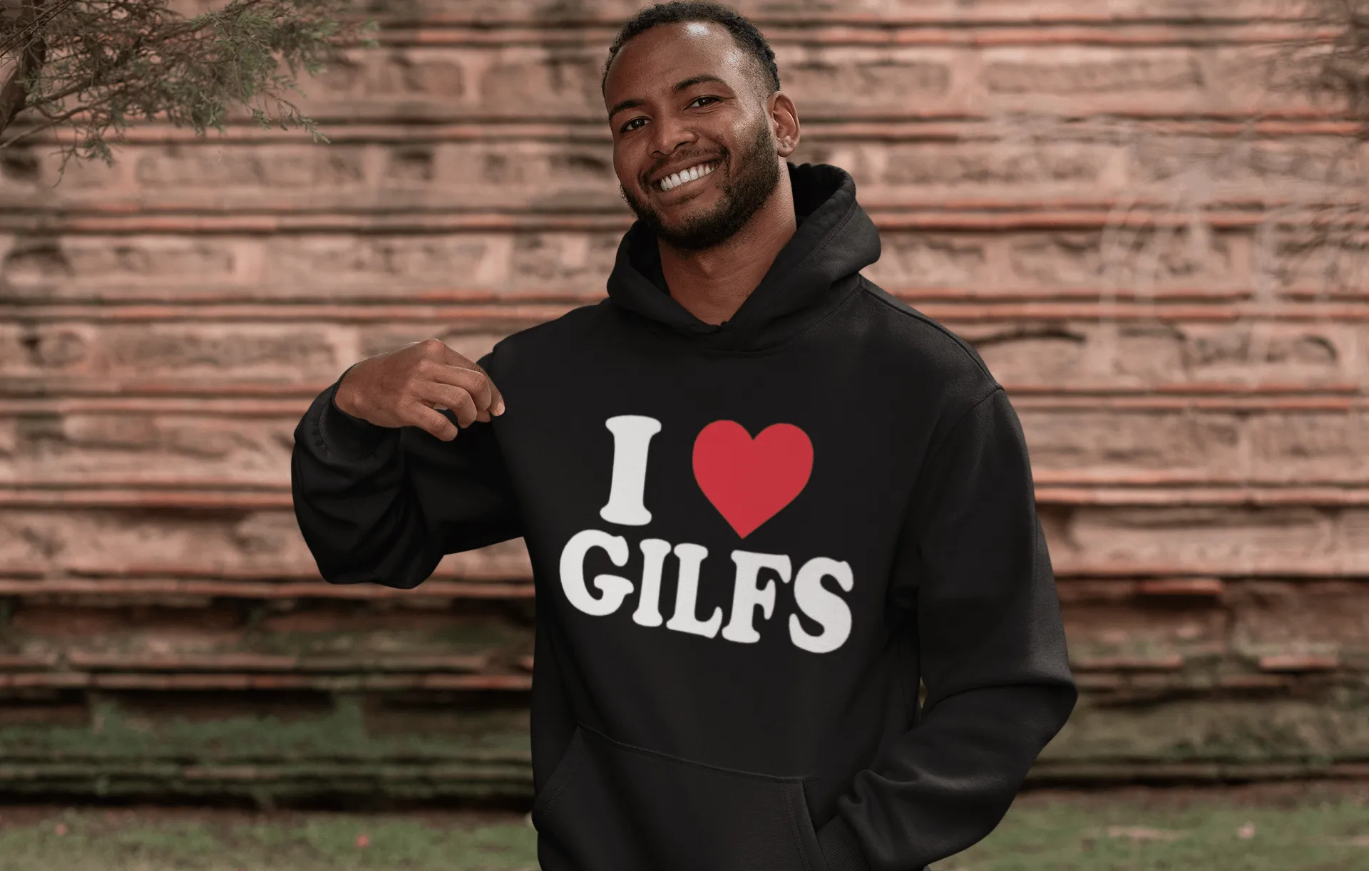 I Love Gilfs Hoodie Ultra Soft Blended Cotton Midweight Pullover