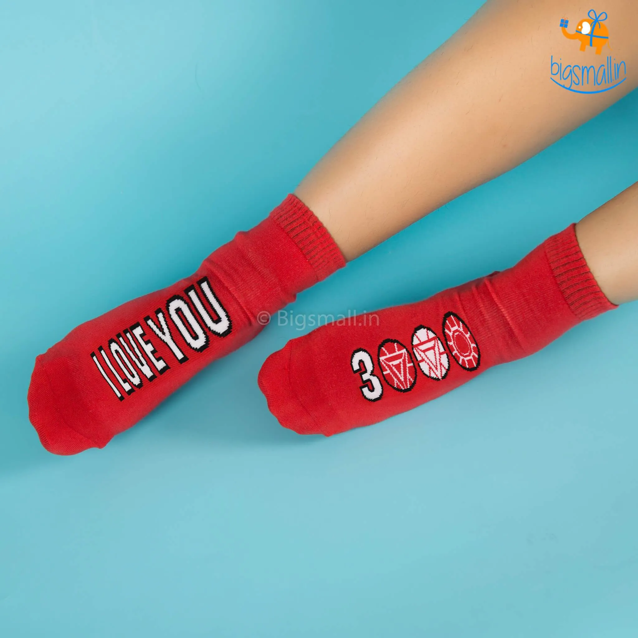 I Love You 3000 Socks - Iron Man