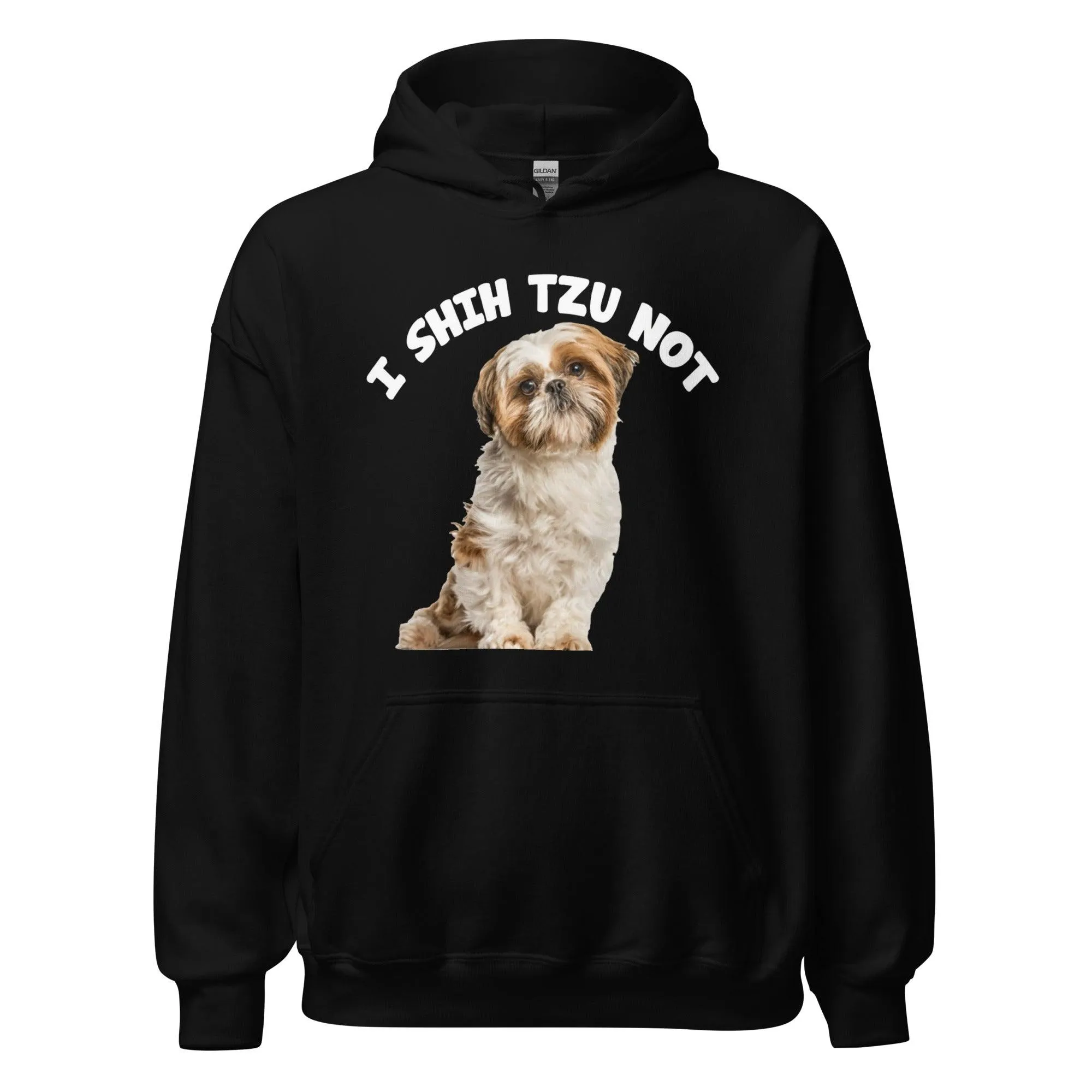 I Shih Tzu Not Midweight Ultra Soft Blended Cotton Unisex Pullover Hoodie