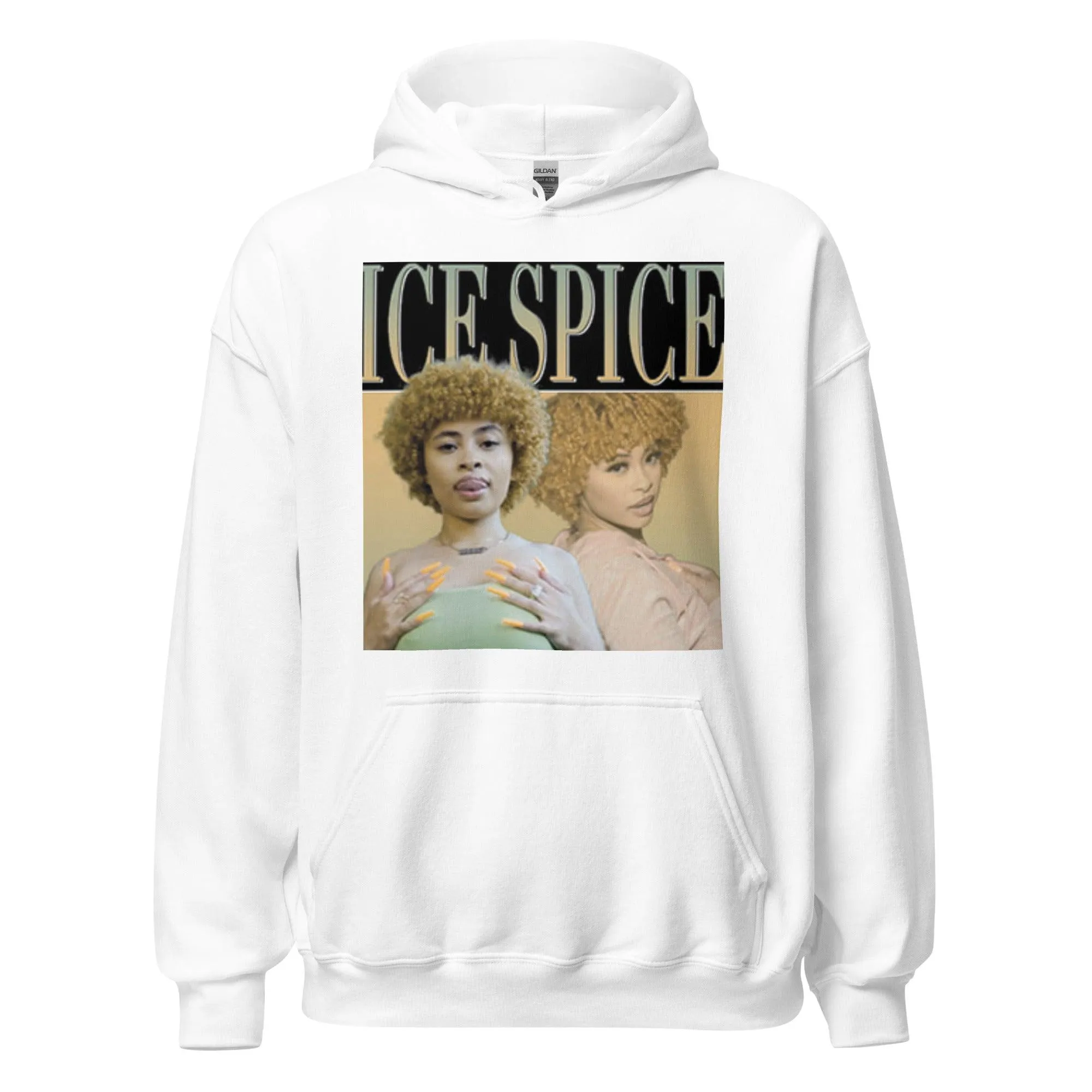 Ice Spice Hoodie Double Tounge Action Midweight Ultra Soft Blended Pullover