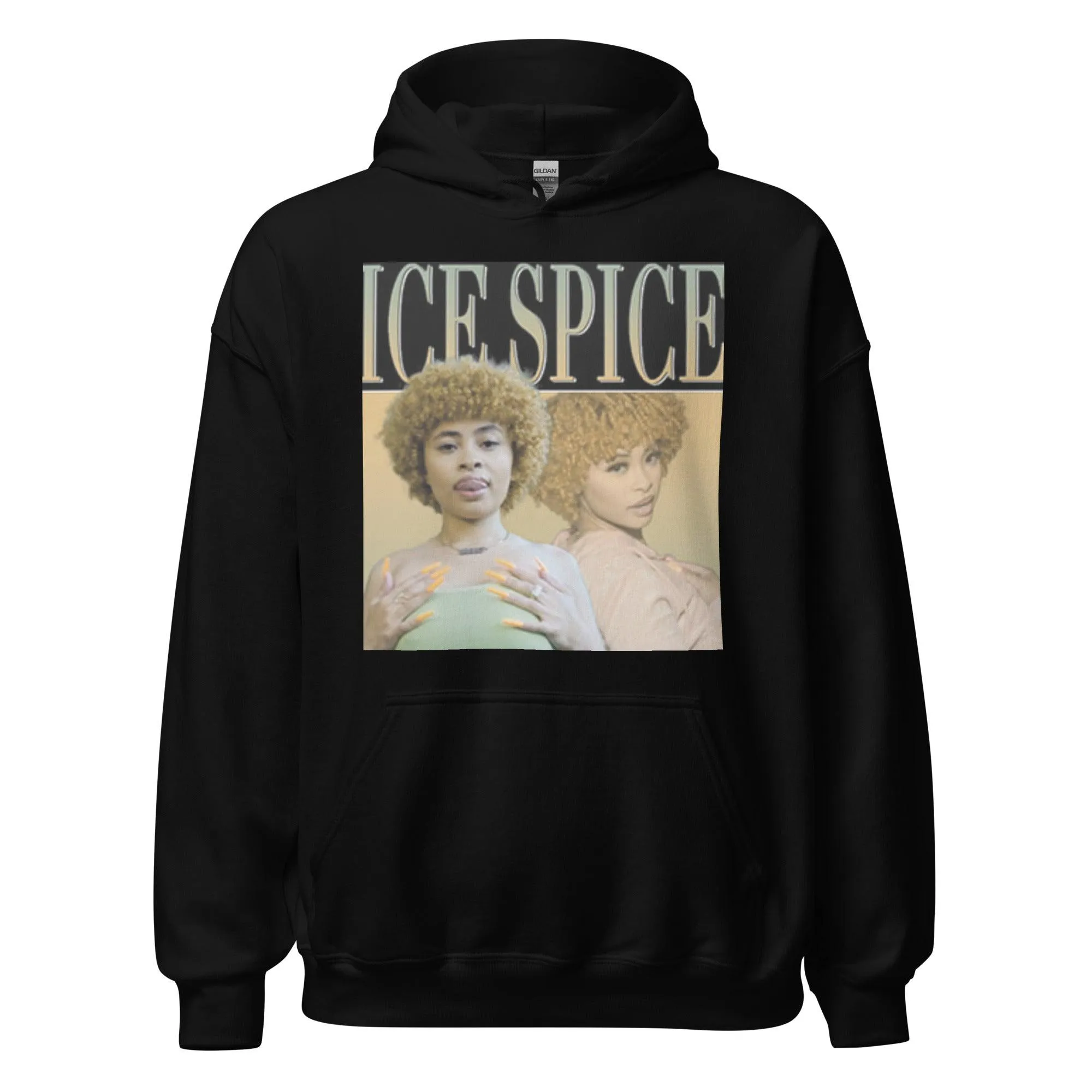 Ice Spice Hoodie Double Tounge Action Midweight Ultra Soft Blended Pullover