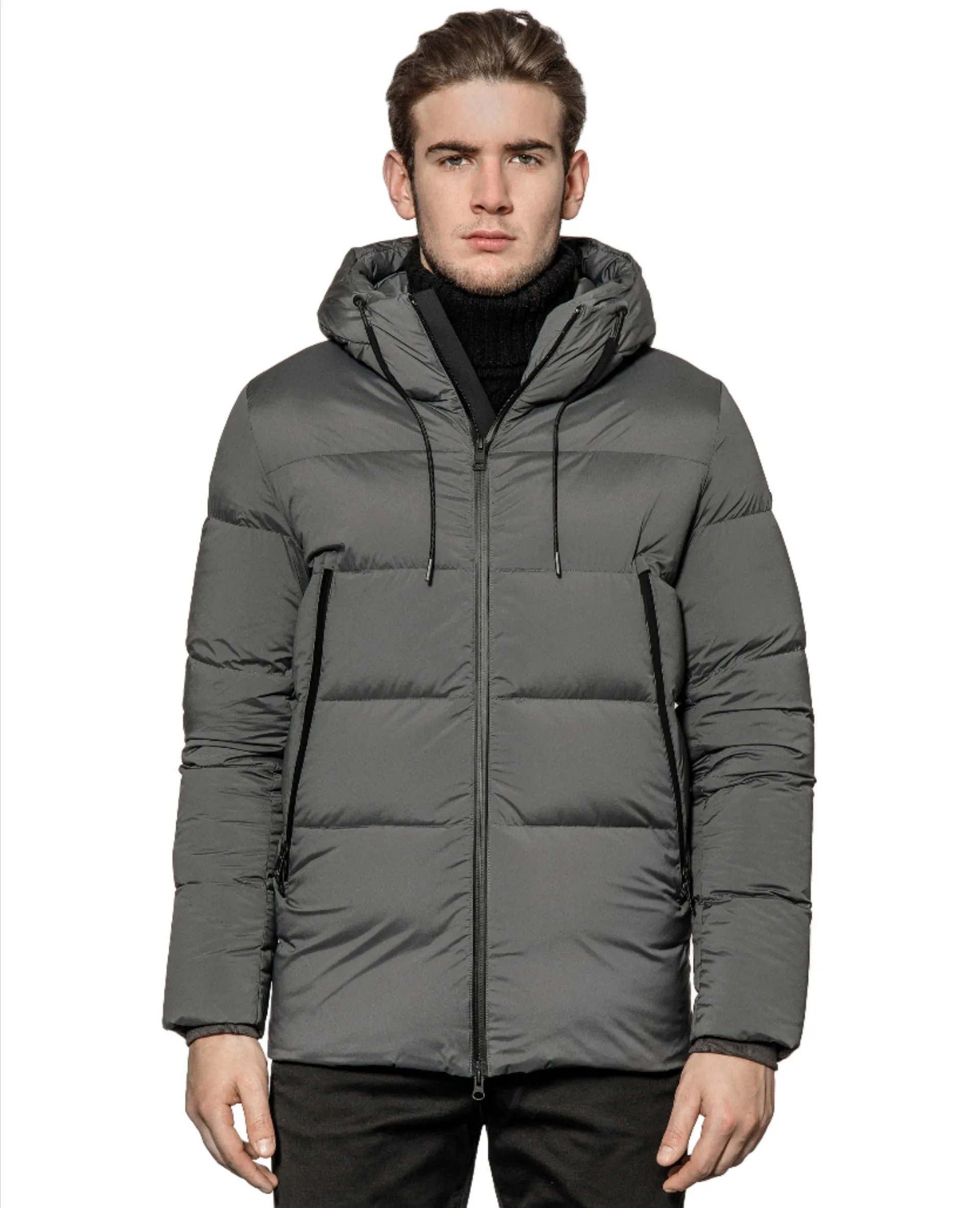 ID6167-Duno Grey Jump Puffer Jacket