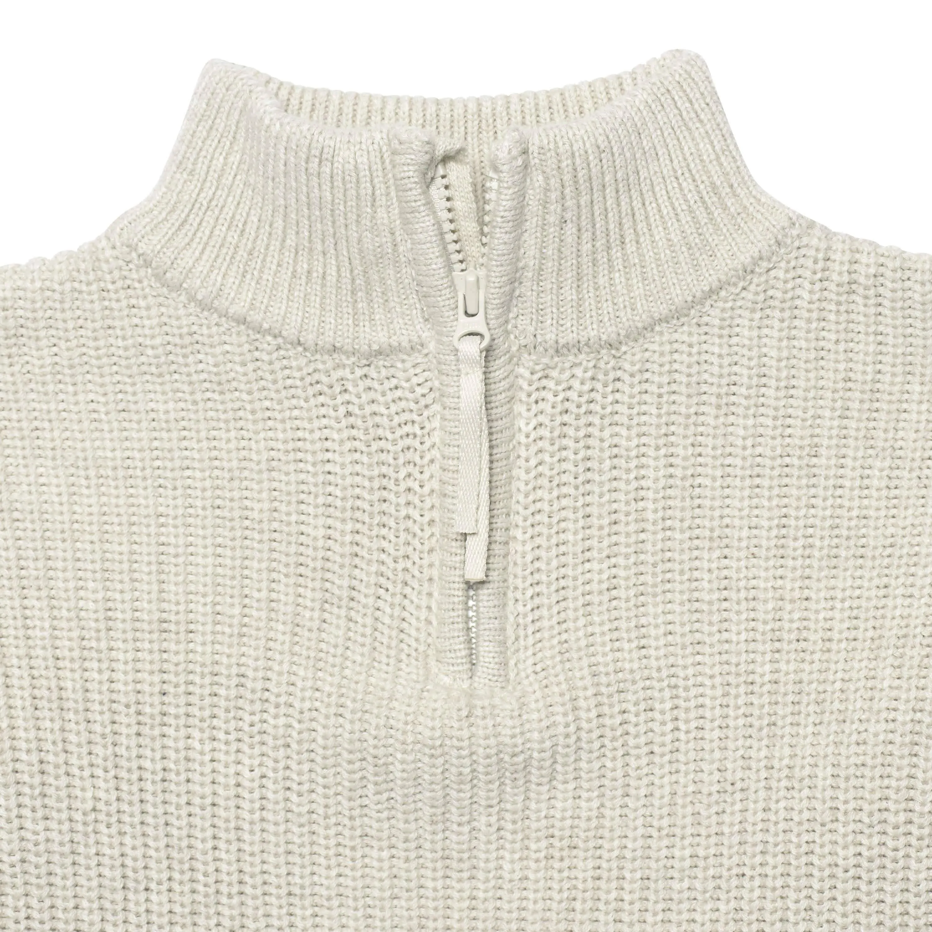 Infant & Toddler Boys Oatmeal Heather Zip Front Sweater