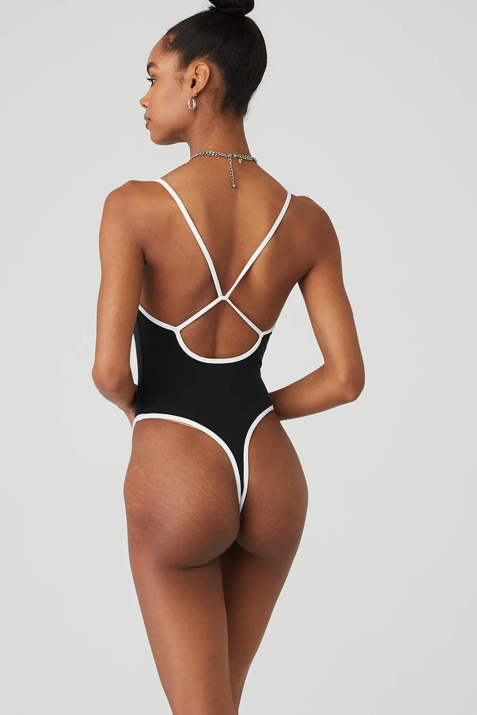 Ivy League Bodysuit - Black/White