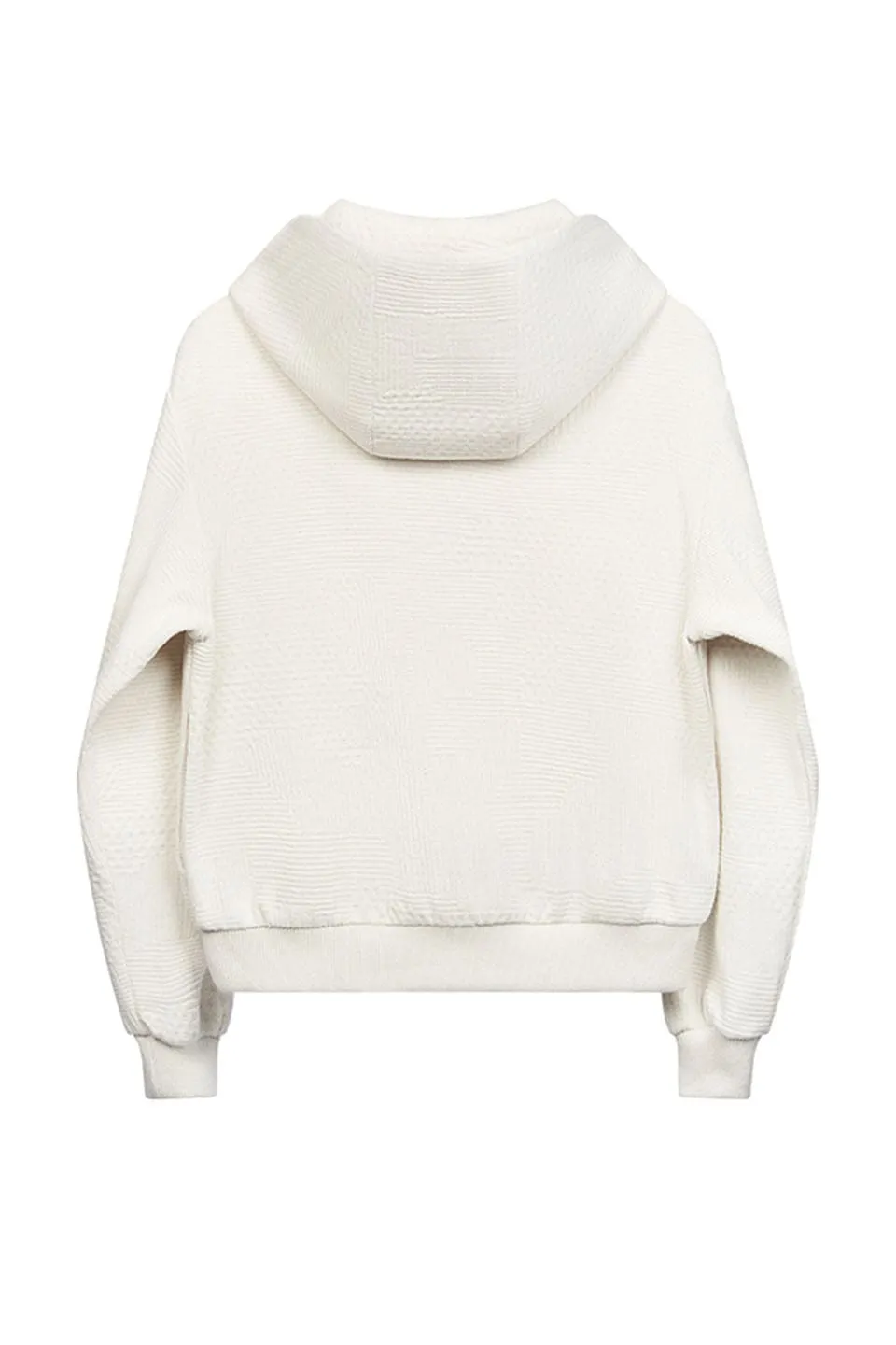 Jiehua Knit Zipper Hooded Sweater