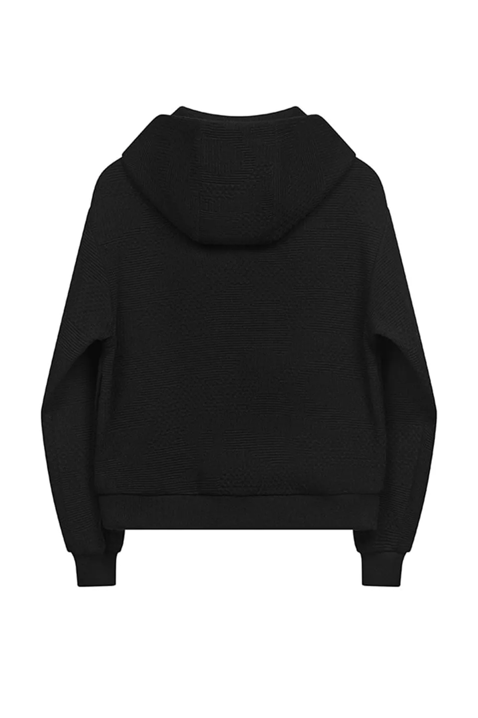 Jiehua Knit Zipper Hooded Sweater