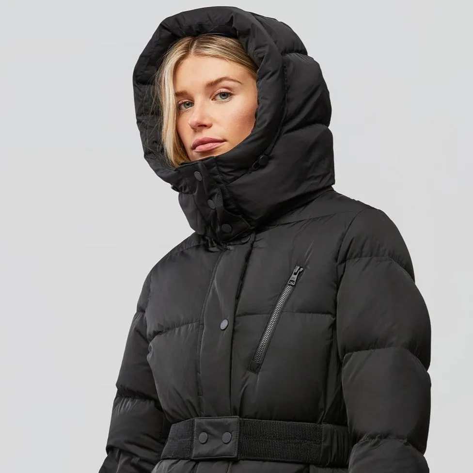 Jill Hooded Down Coat (Black)