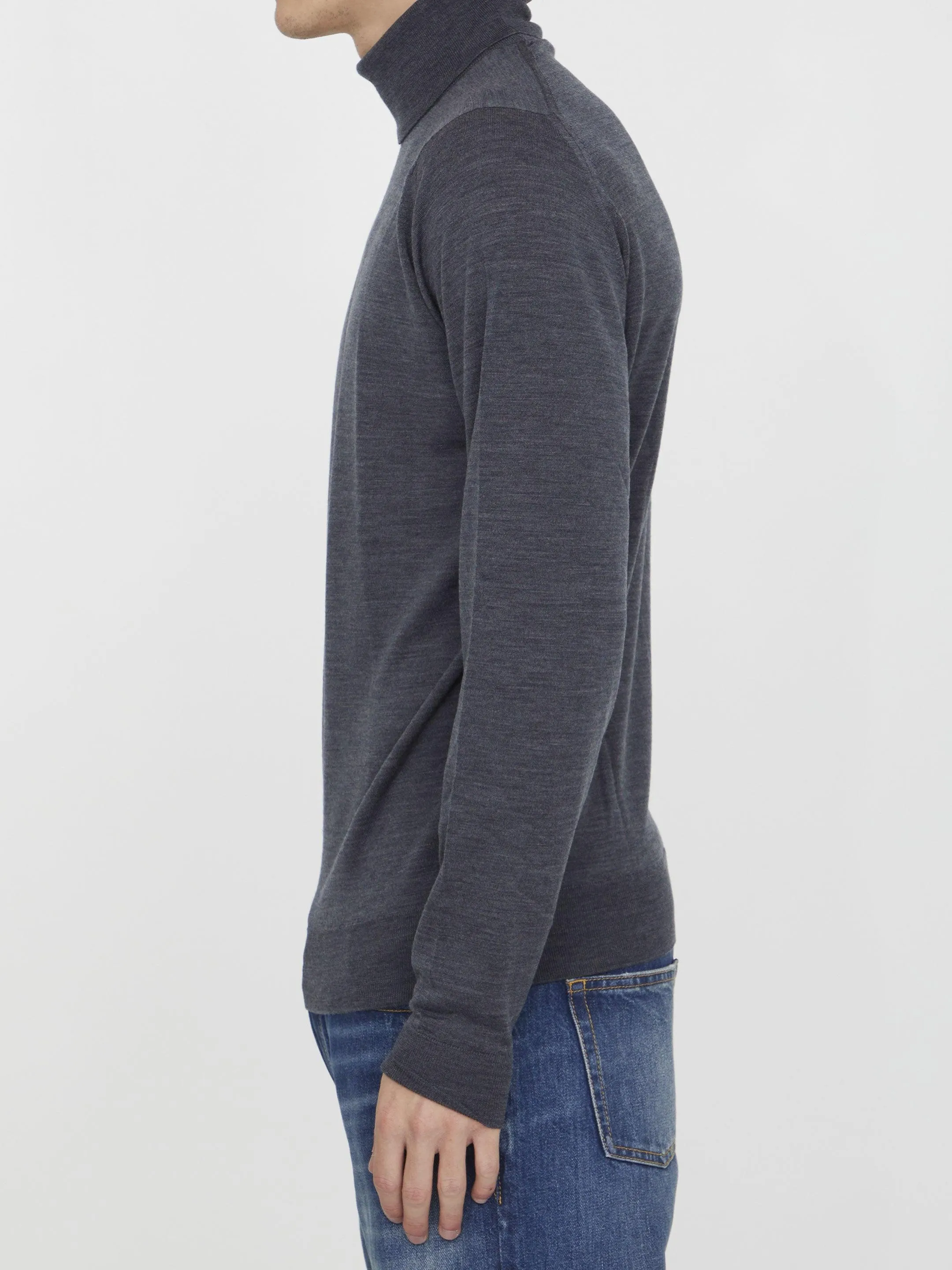 John Smedley Grey Merino Jumper