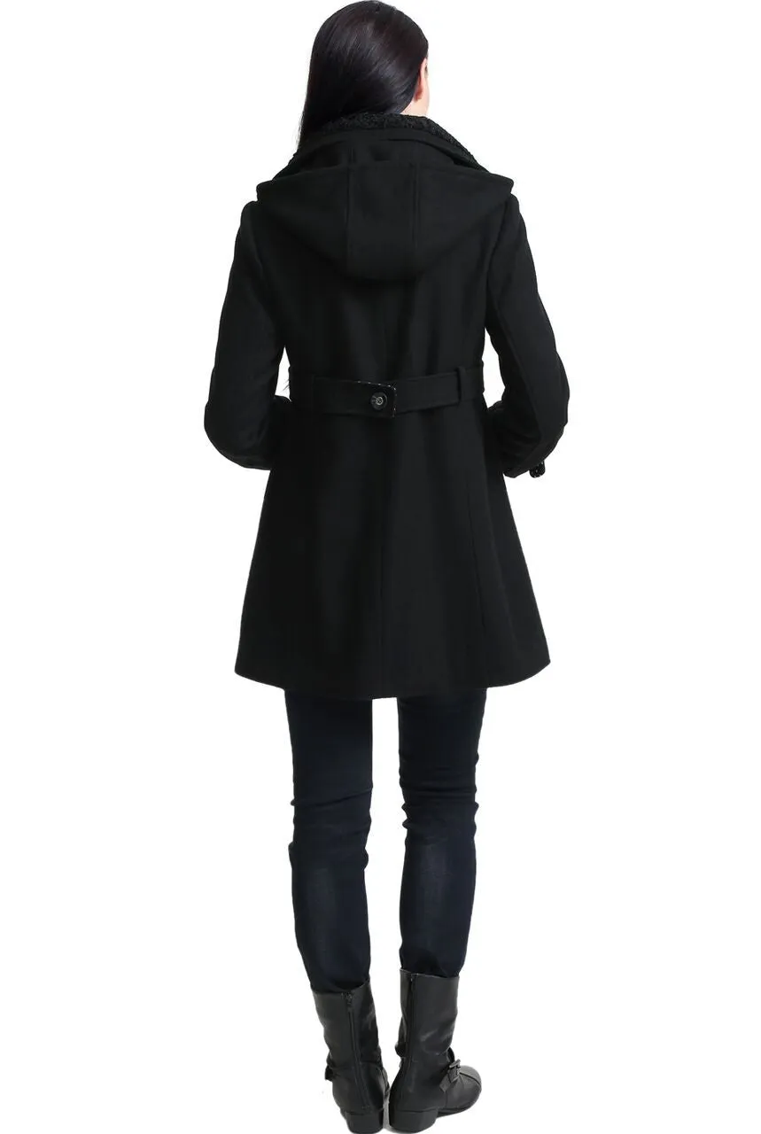 Kimi   Kai Maternity "Olivia" Wool Blend Parka Coat