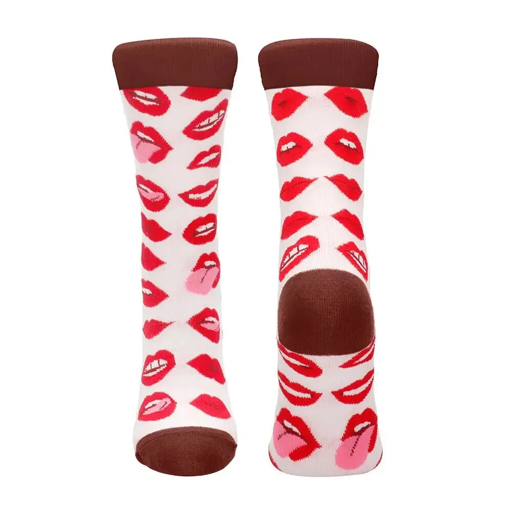 Kinky Minky Red Lip Love Sexy Socks Size 36 to 41