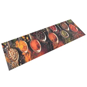 Kitchen Rug Washable Spoon & Spices 60x180 cm Velvet