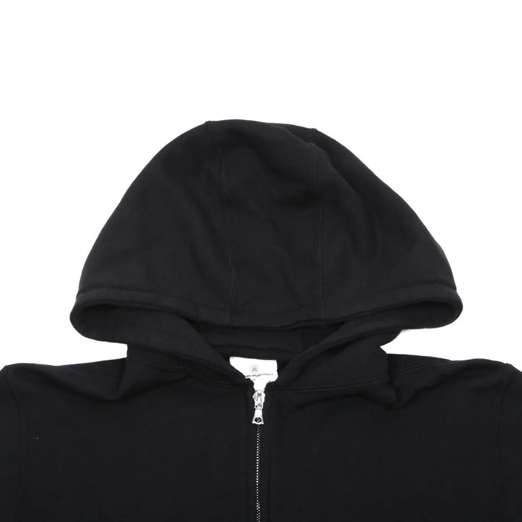 Lame Rib Zip Up Sweat Parka