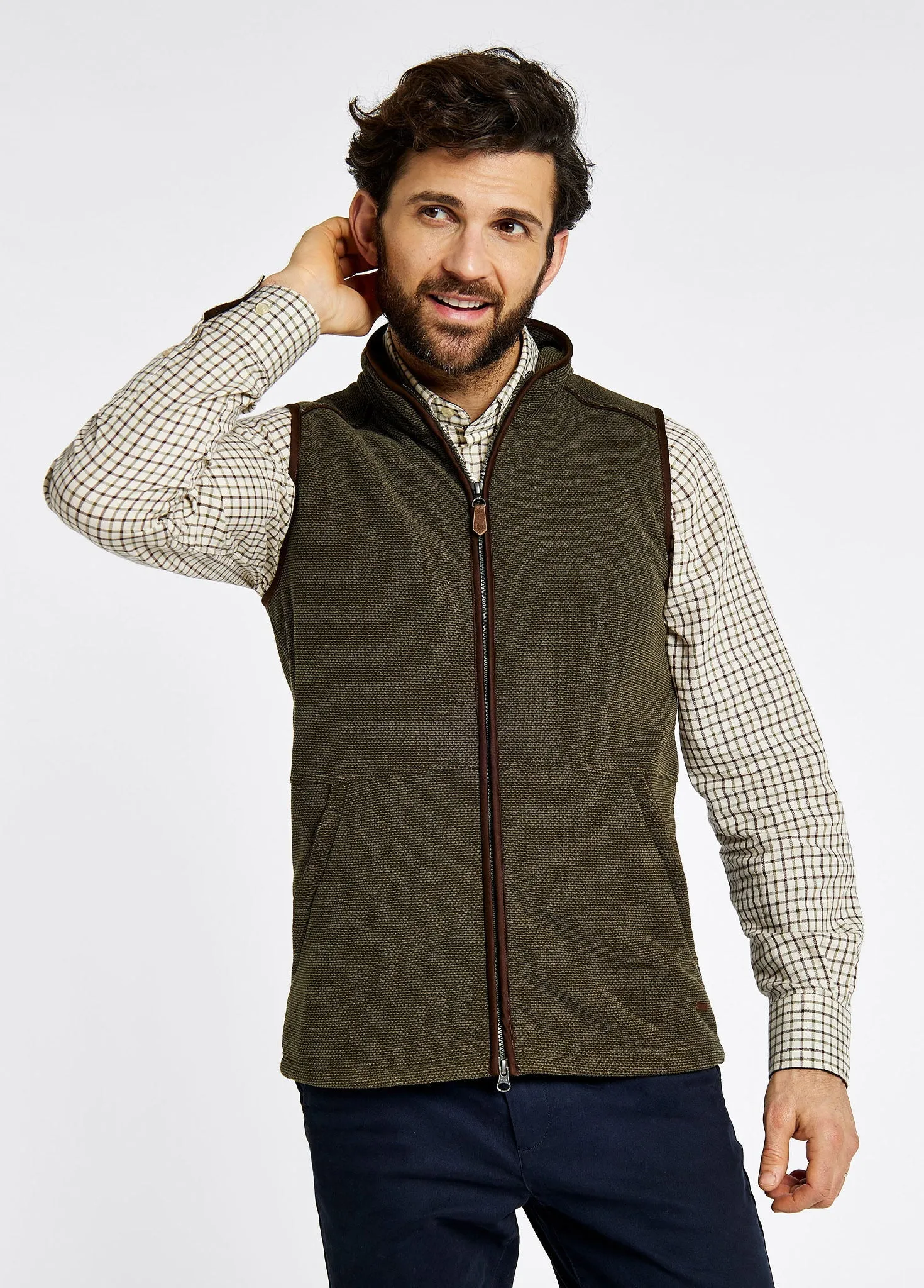 Lifford Men's Fleece Vest - Olive