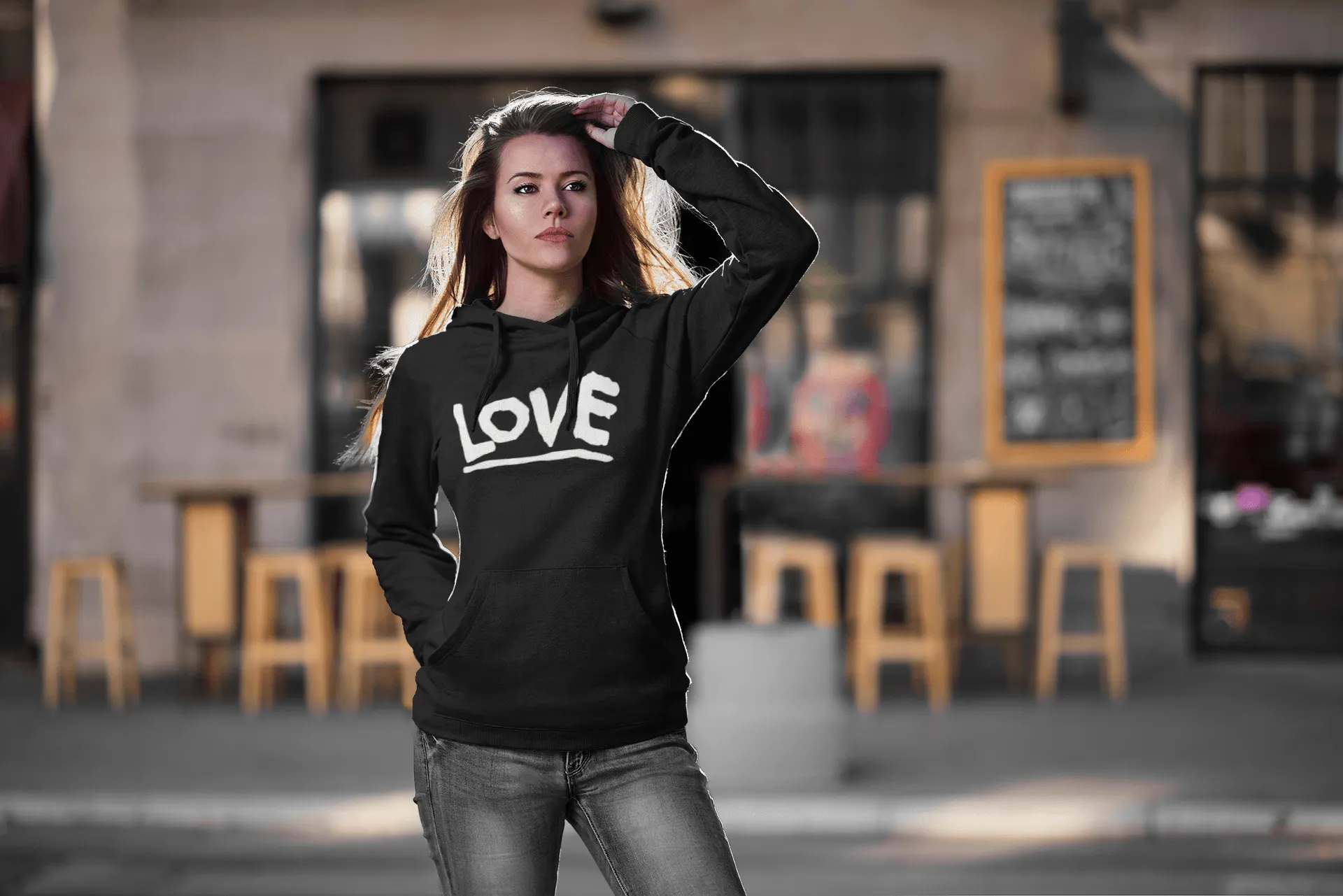 Love Hoodie Ultra Soft Blended Cotton Midweight Unisex Pullover