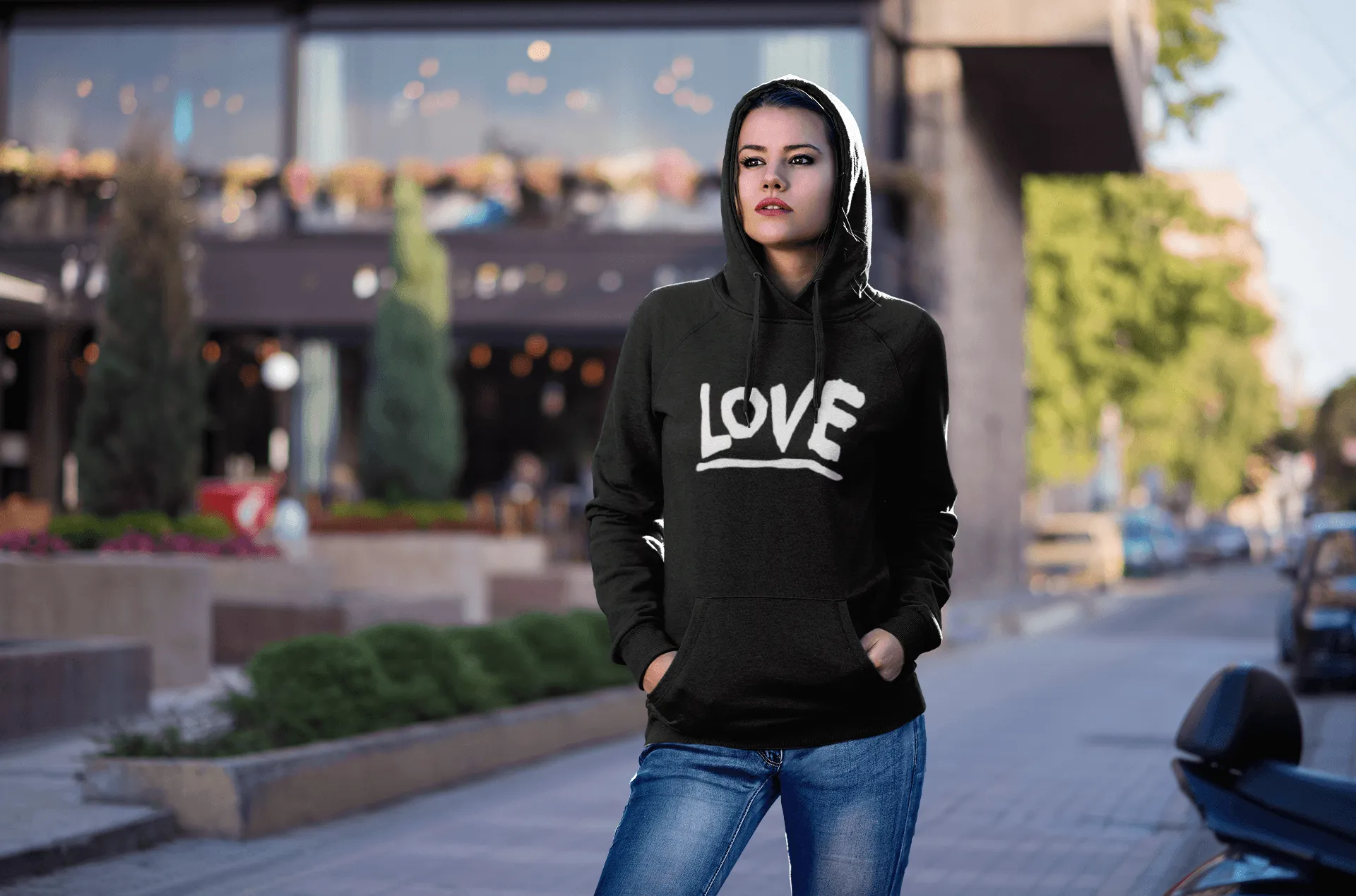 Love Hoodie Ultra Soft Blended Cotton Midweight Unisex Pullover