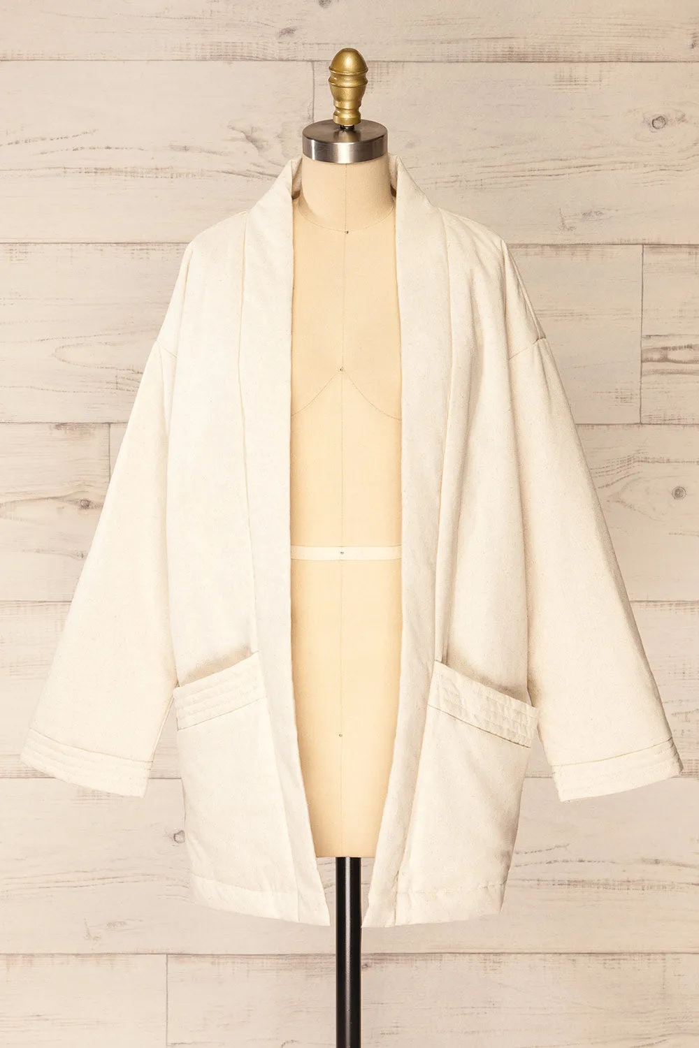 Madrid | Ivory Kimono Jacket