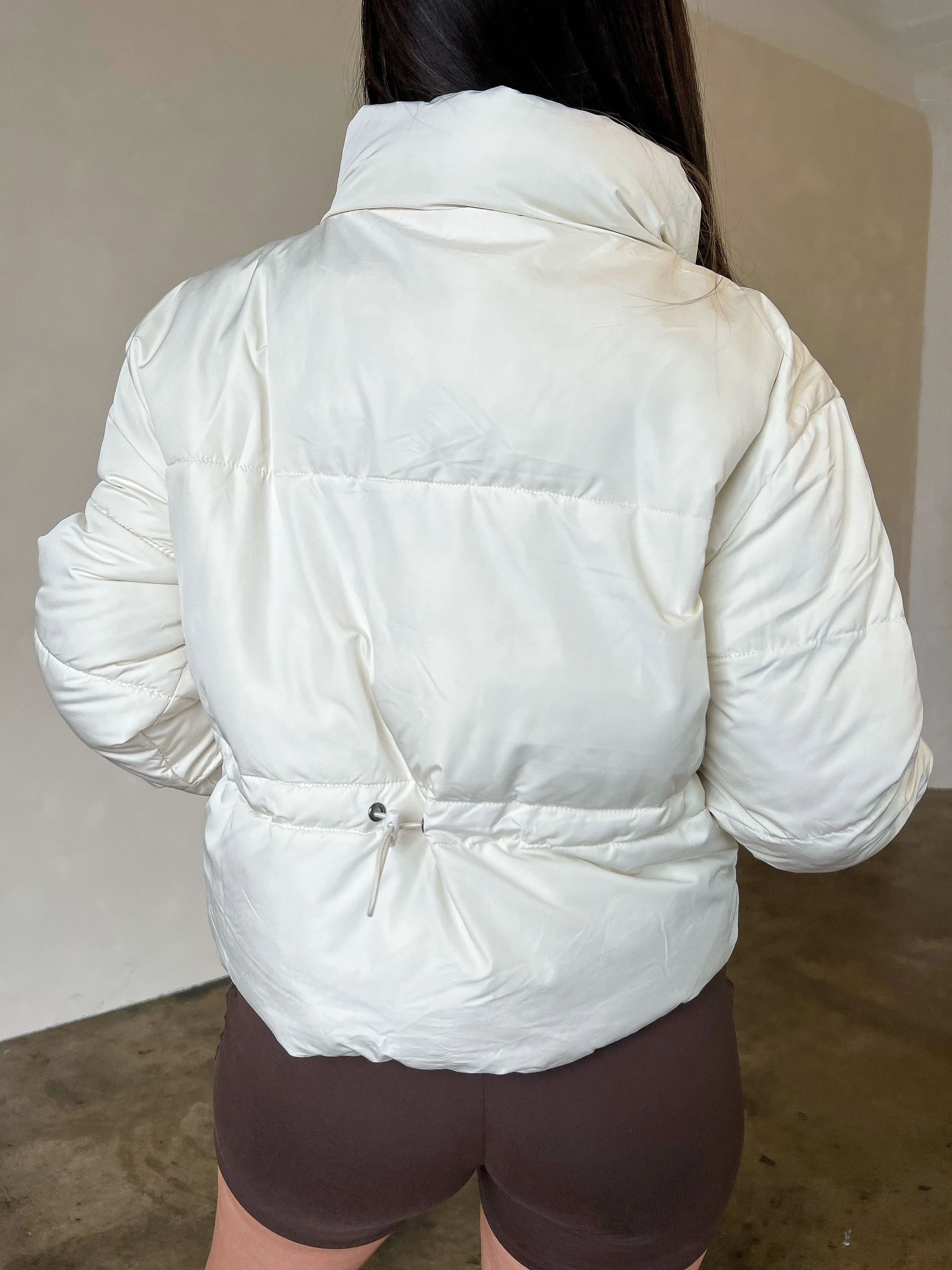 Mariah Puffer Jacket (Cream)