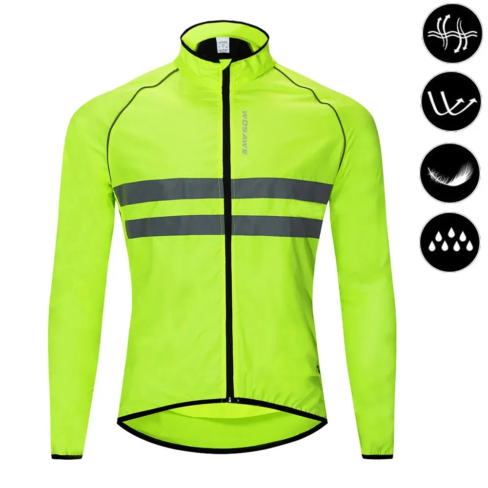 Men Cycling Windbreaker MTB Bicycle Long Sleeve Coat Water Resistant Outdoor Sport Jersey Bike Jacket Cycling Clothing